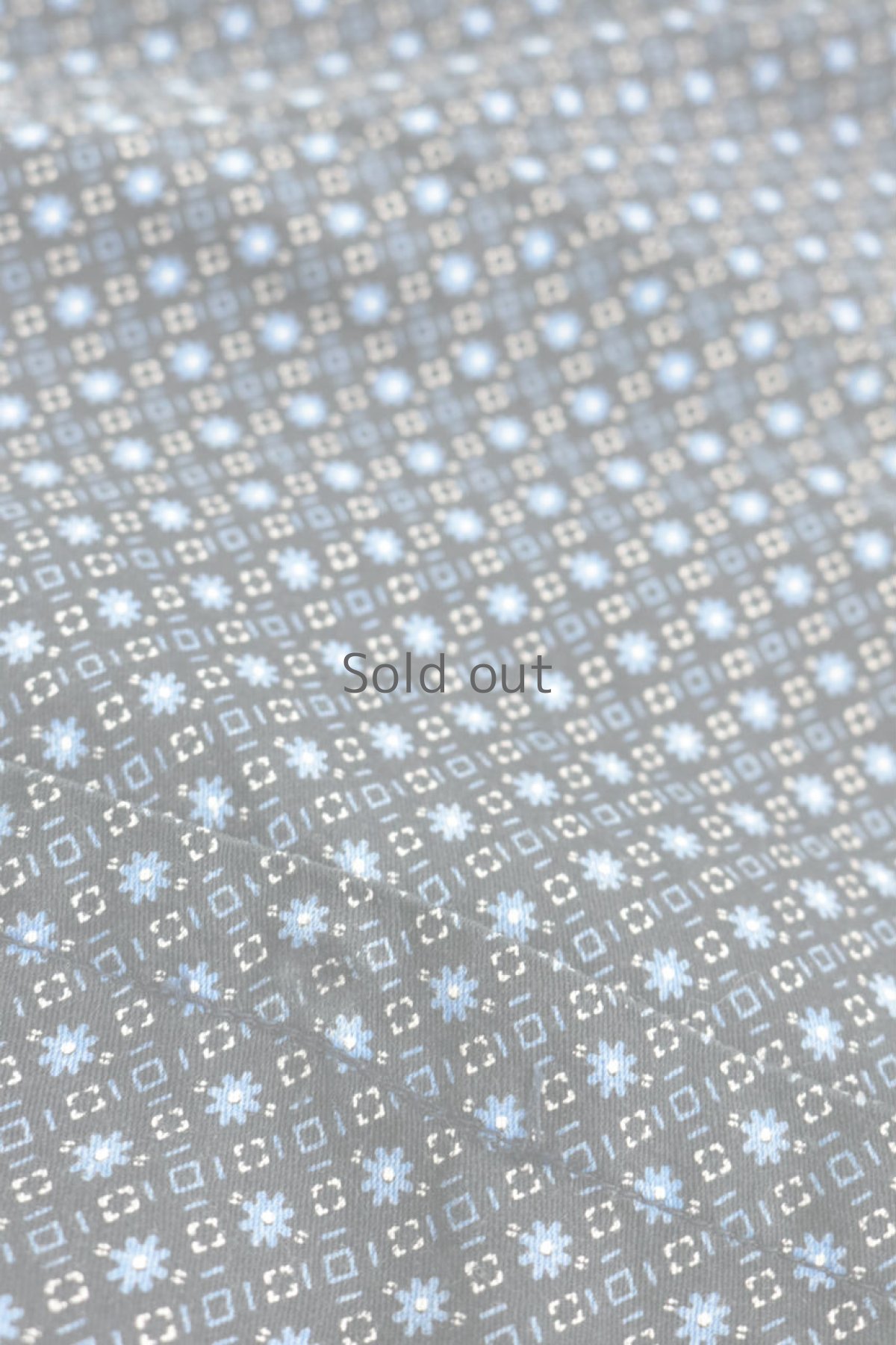 画像6: 【フランス】1950年代頃のブラックワークコート（青の小花柄） (6)