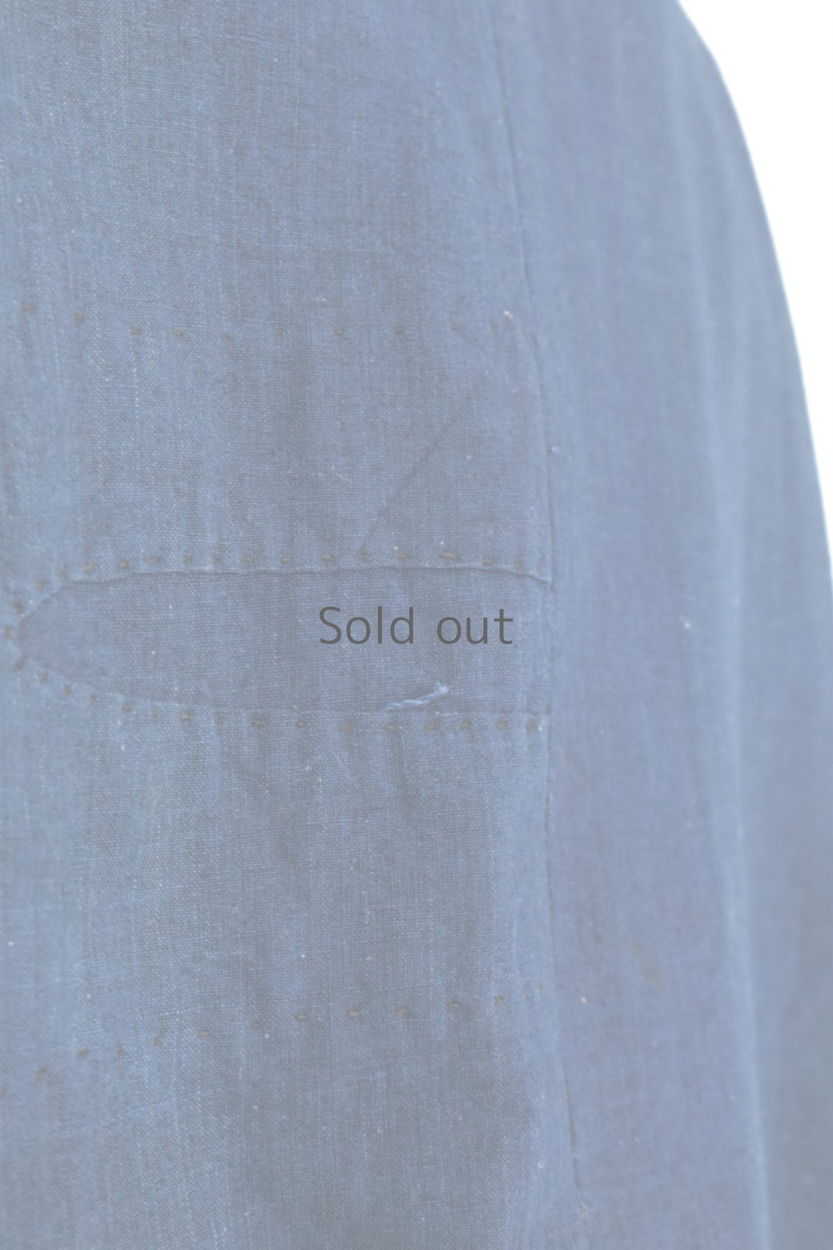 画像13: 【ササキチホ】藍染古布 　フォークロア　ソデナシ　ガウン（濃い藍） (13)