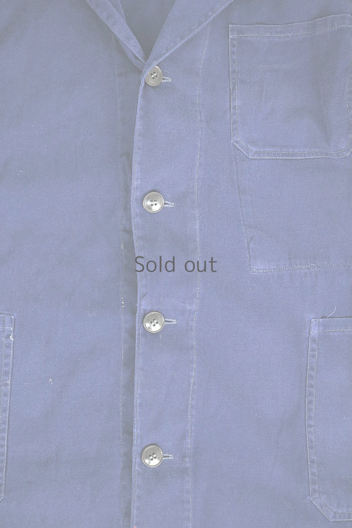 画像6: 【ベトナム】1960年代頃のブルーワークコート (6)