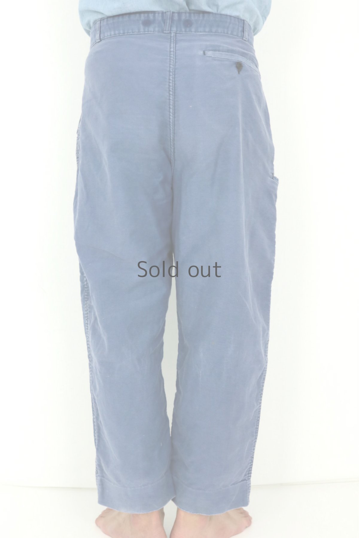 画像12: 【フランス】1960年代頃のモールスキンワークパンツ(Adolphe Lafont) (12)