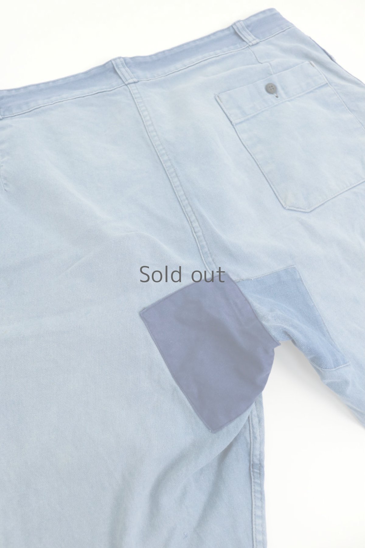 画像9: 【フランス】1960年代　パッチワークリペアされたショーロパンツ(LE FORT-BEAU) (9)