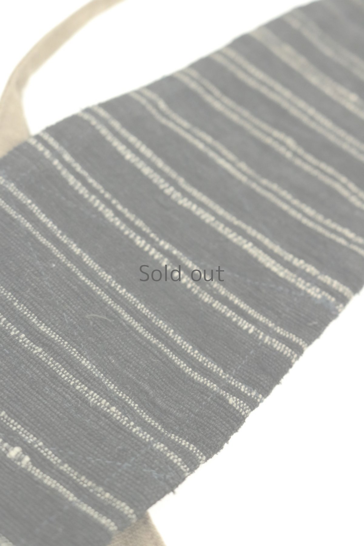 画像3: 【ササキチホ】古布　ウエストマーク　帯ベルト（黒の裂織り） (3)