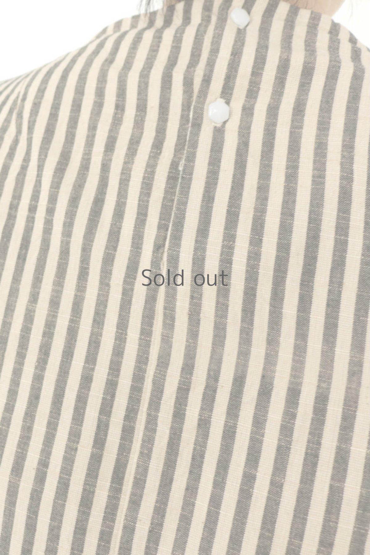 画像10: 【ササキチホ】会津木綿　カヤ袖のブラウス（ストライプ） (10)