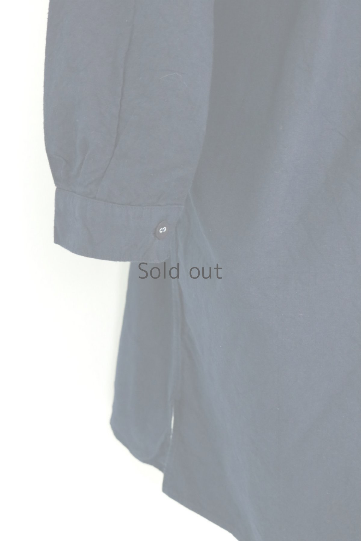 画像11: 【ドイツ】ビンテージ×染め プルオーバーロングシャツ（紺色） (11)