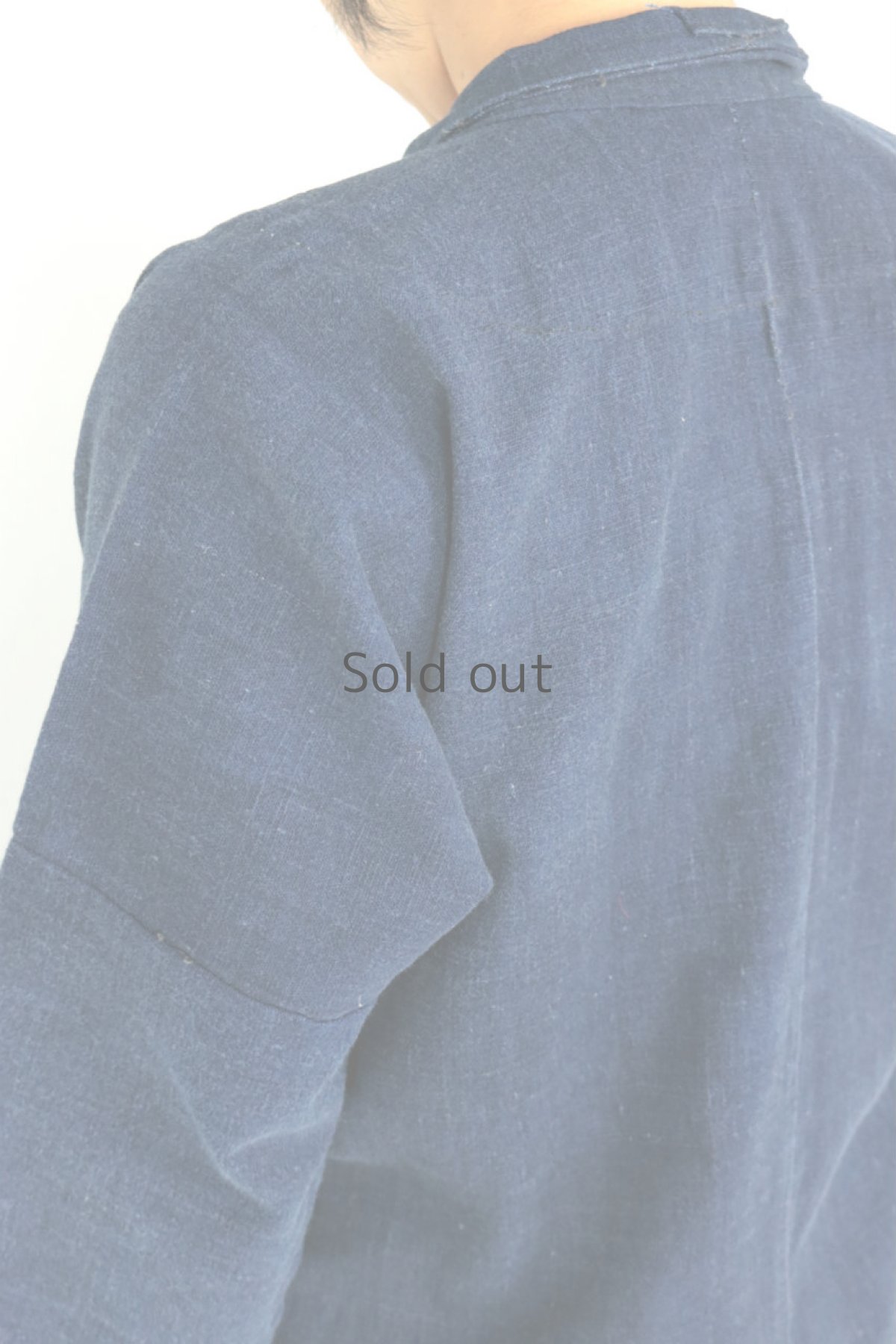 画像9: 【中国】ビンテージ　インディゴコットン　チャイナシャツ（ミャオ族） (9)