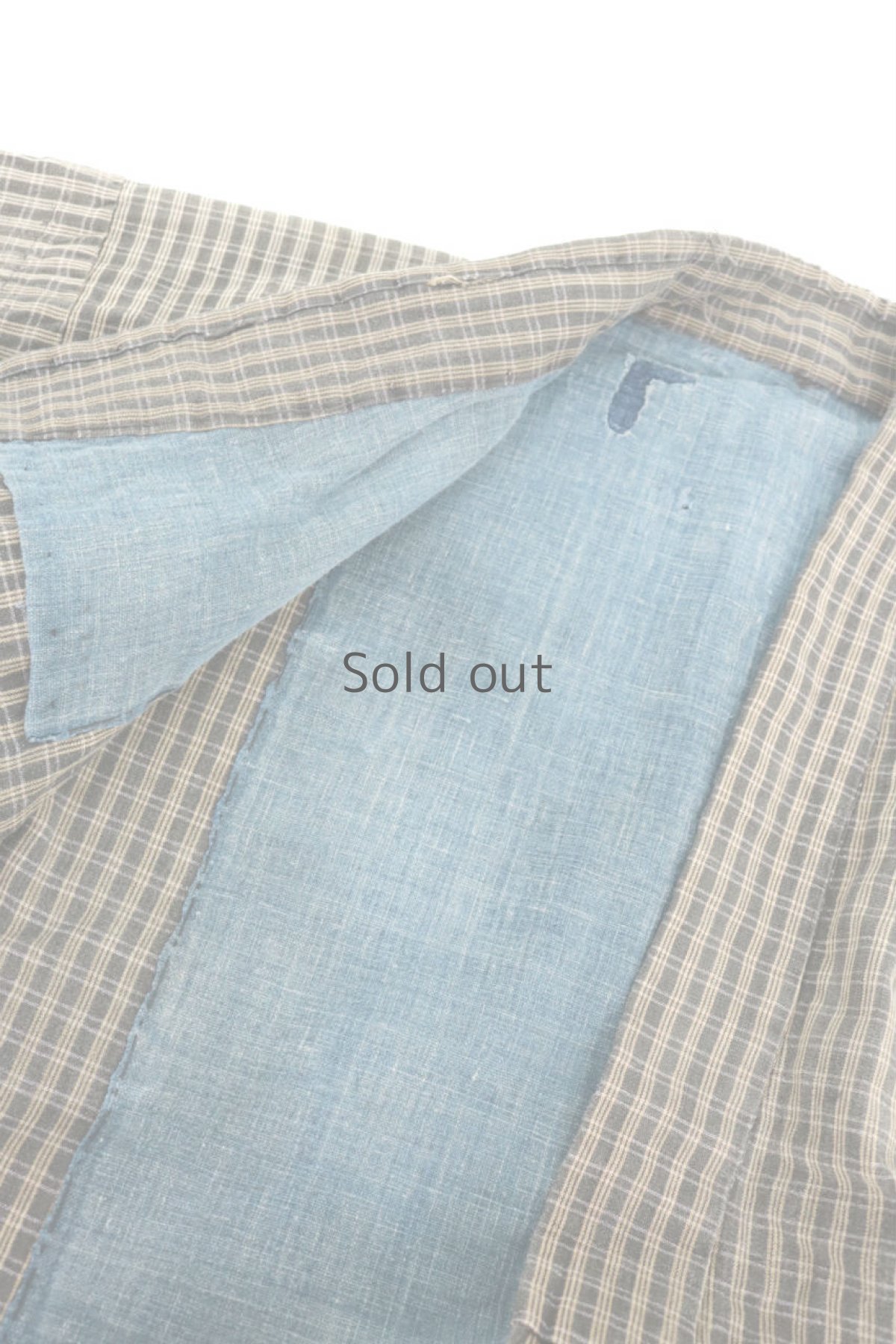 画像10: 【日本】古布　野良着ジャケット(格子柄) (10)