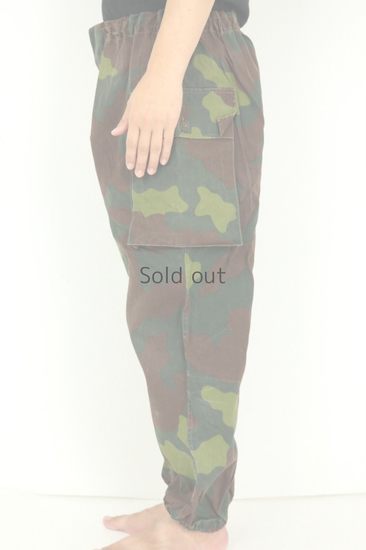 画像3: 【MITSUGU SASAKI】ビンテージ×リメイク　迷彩ミリタリーワイドパンツ（イタリア軍） (3)