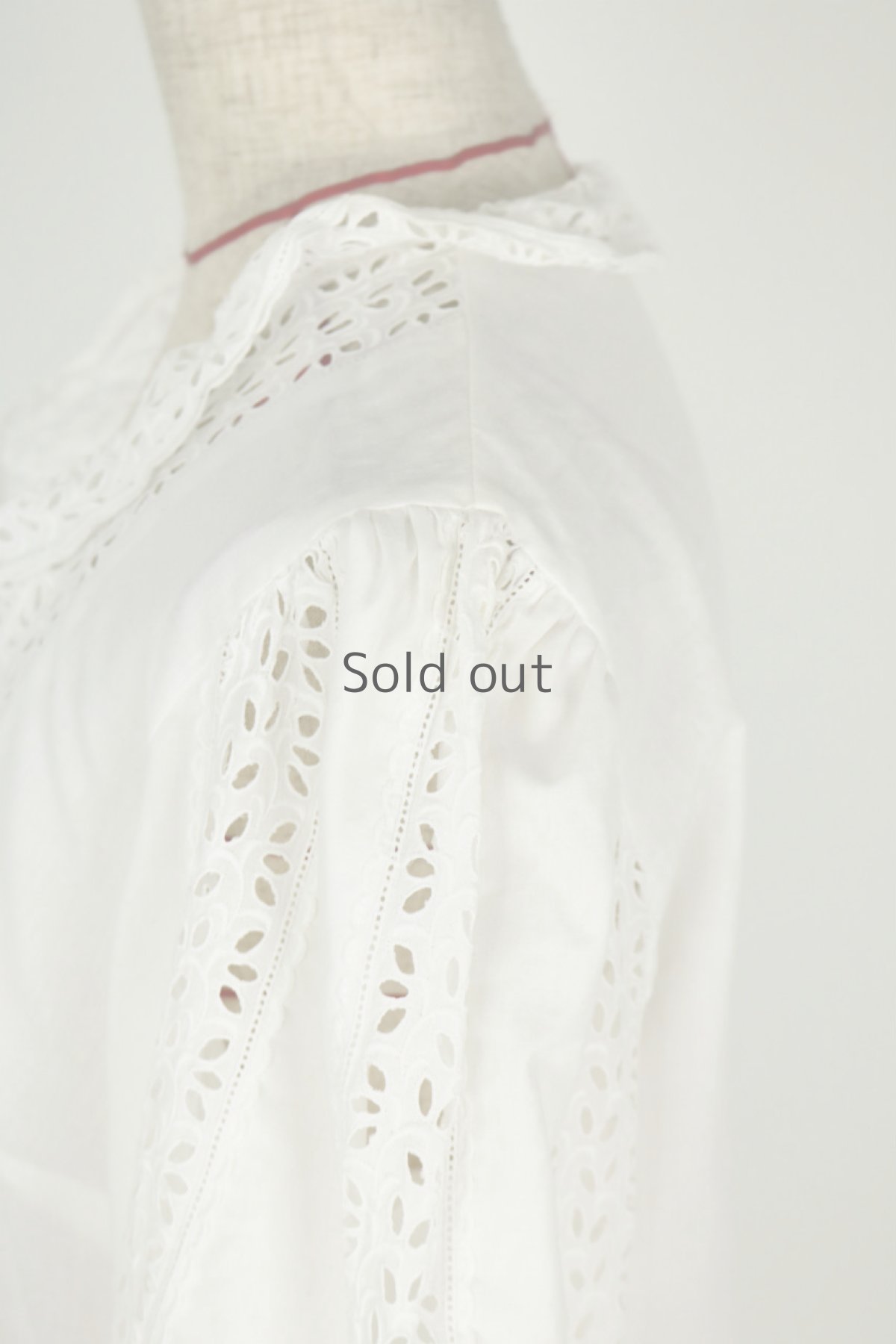 画像9: 【ドイツ】ビンテージ　カットワークレース　ブラウス(白) (9)