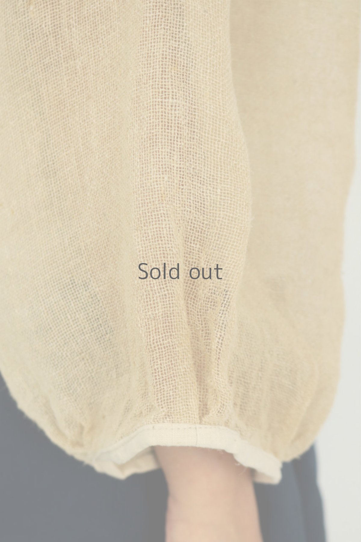 画像7: 【ササキチホ】古布　タックカシュクールブラウス（カヤ袖） (7)