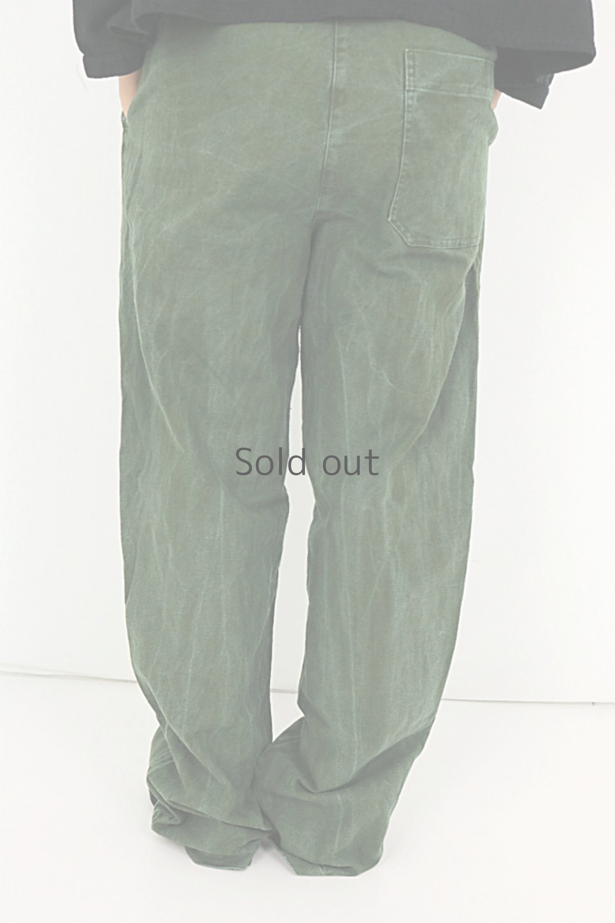 画像4: 【スウェーデン】ビンテージ ミリタリー　ワークパンツ（グリーン） (4)