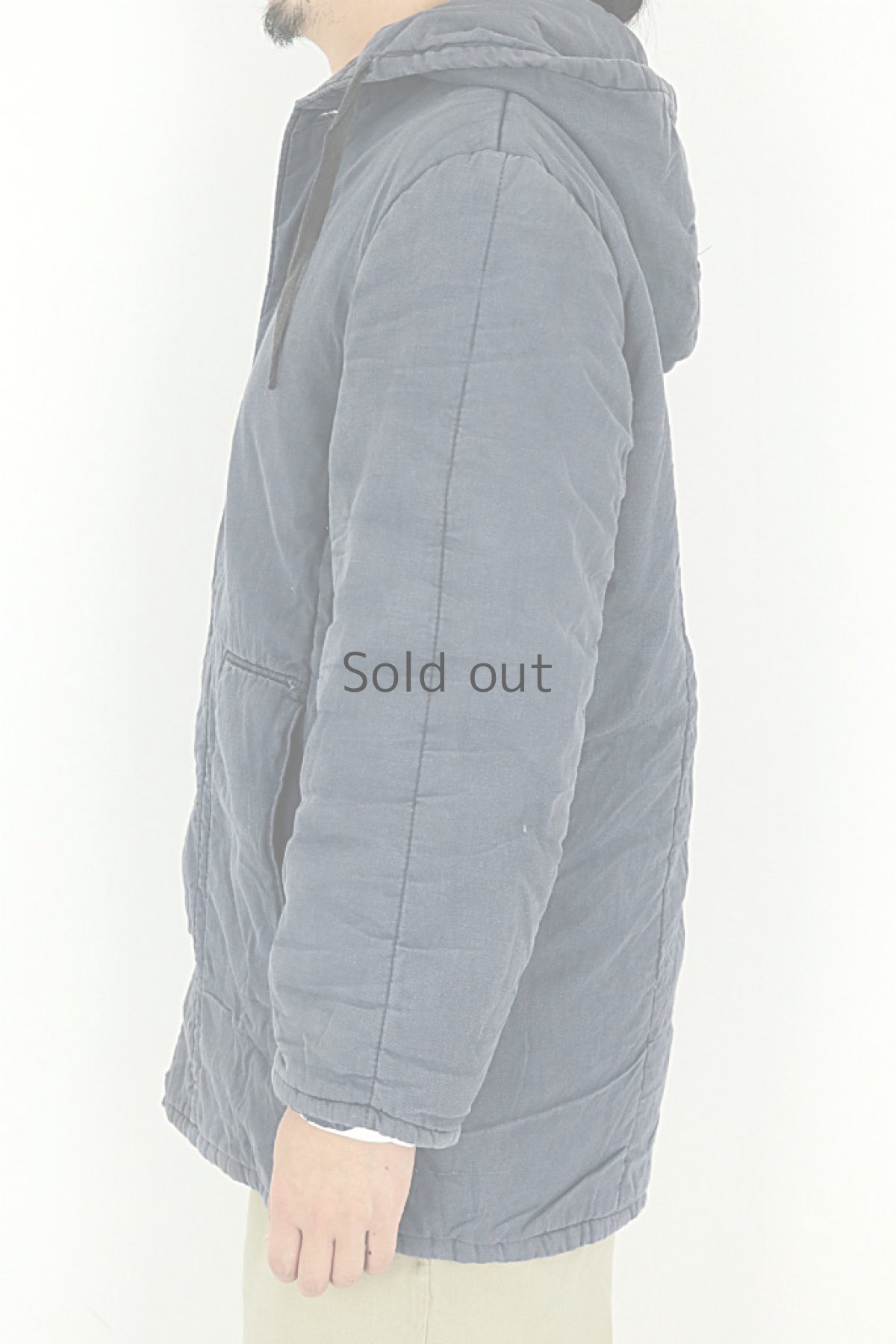 画像3: 【ドイツ】1960年代　冬用　中綿コットンフードジャケット（グレー） (3)