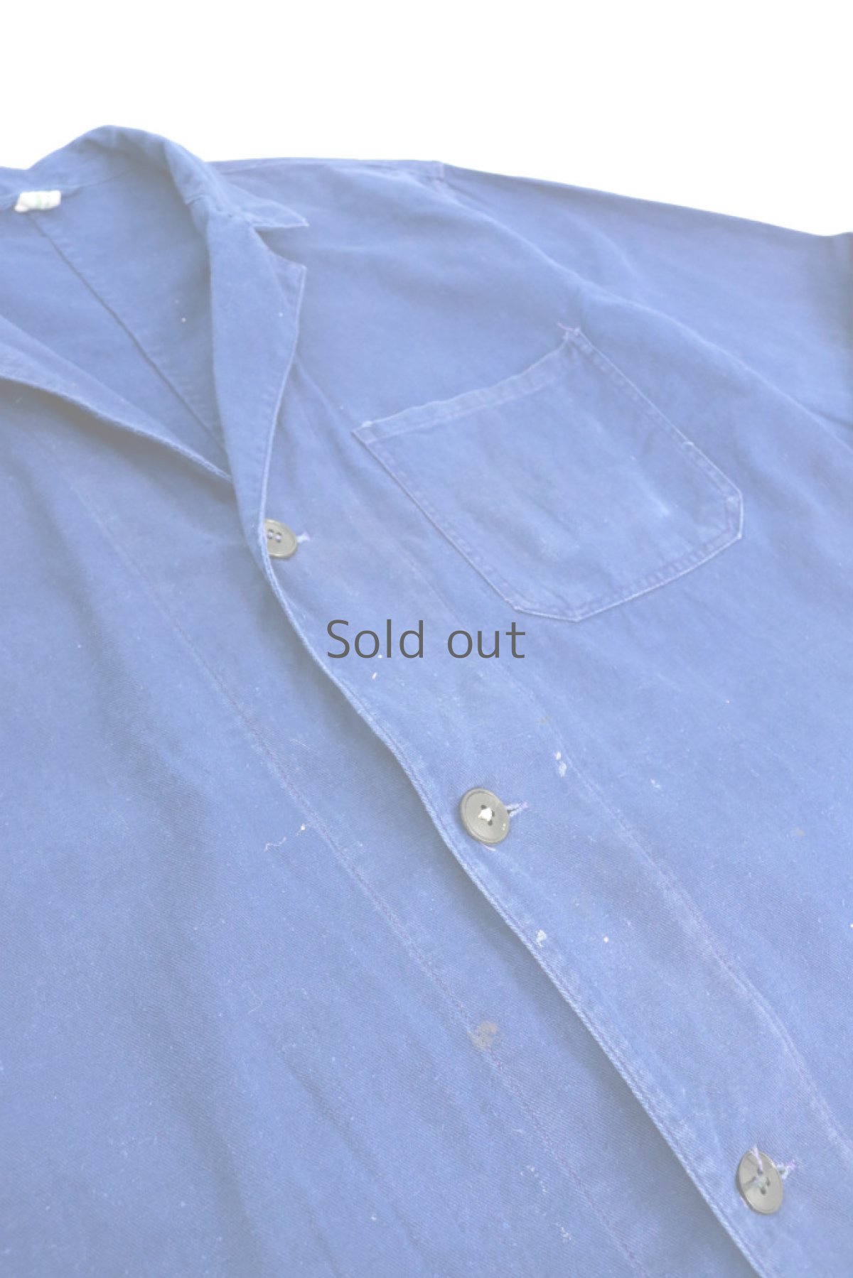 画像6: 【ベトナム】1960年代頃のブルーワークコート (6)