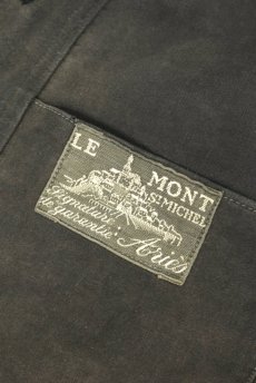 画像13: 【フランス】1940年代頃のブラックモールスキン　パッチワークワークジャケット（LE MONT ST MICHEL） (13)