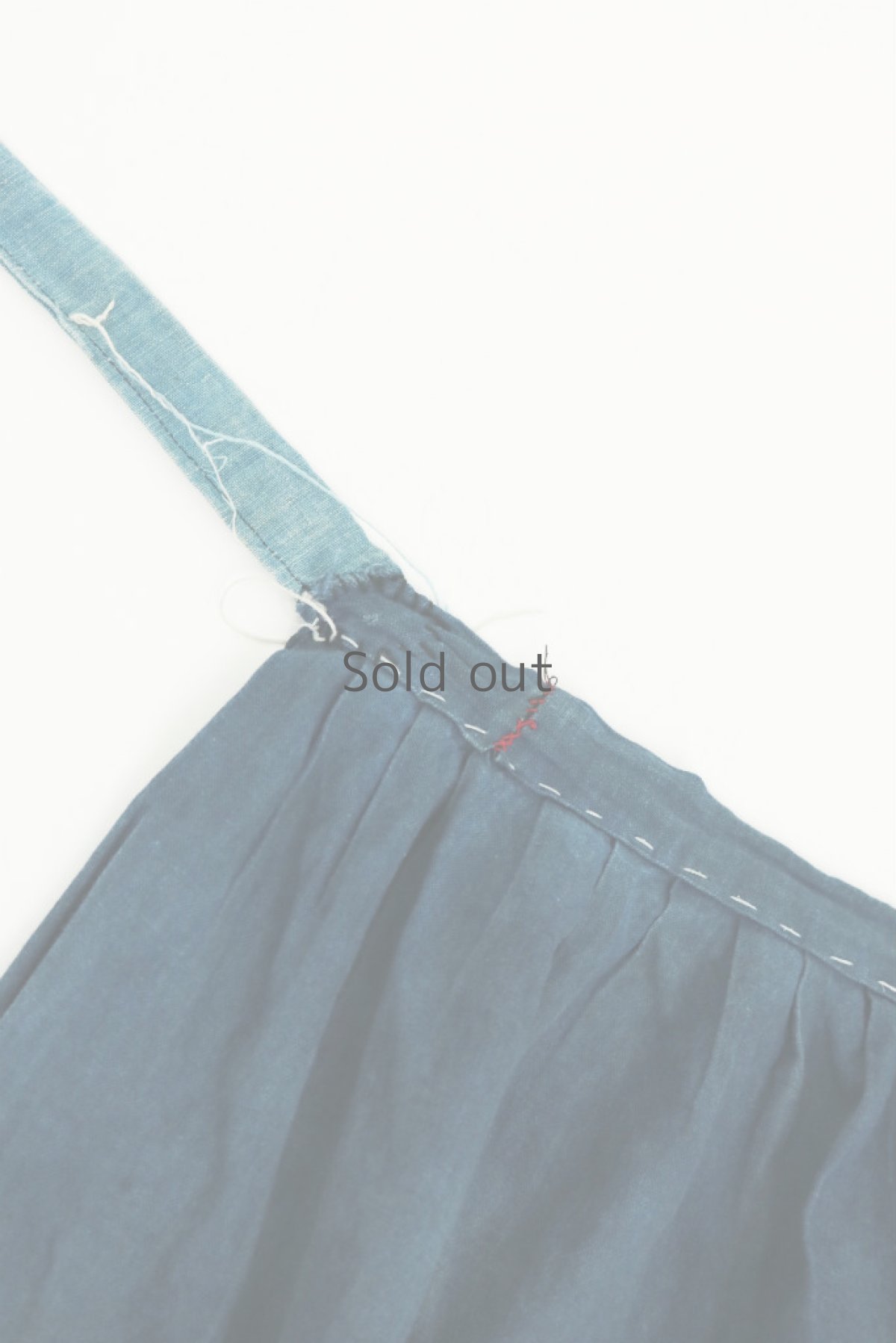 画像6: 【ベトナム】ビンテージ　インディゴコットン　ろうけつ染めエプロンスカート（ザオ族） (6)