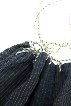 画像3: 【日本】明治・大正時代の米袋巾着（中くらい/藍染古布） (3)