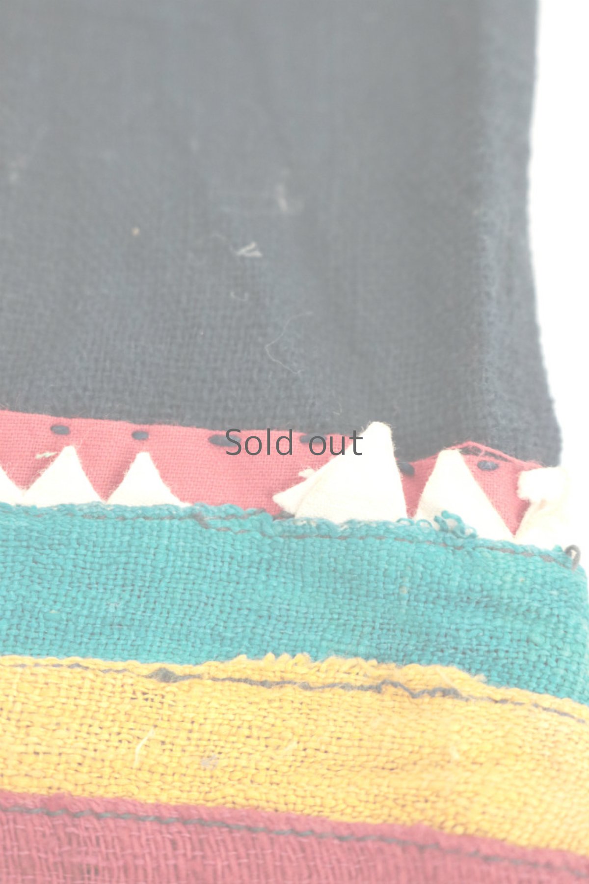 画像16: 【ベトナム】アンティーク　黒タイ族の手織りワンピース (16)