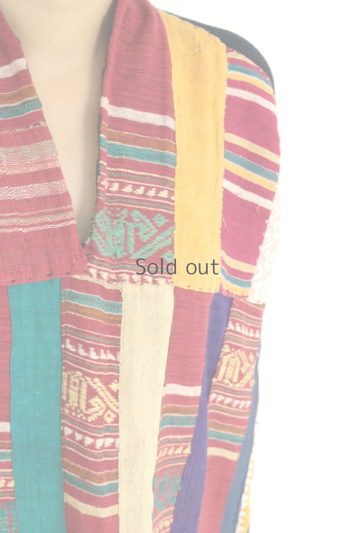 画像6: 【ベトナム】アンティーク　黒タイ族の手織りワンピース (6)