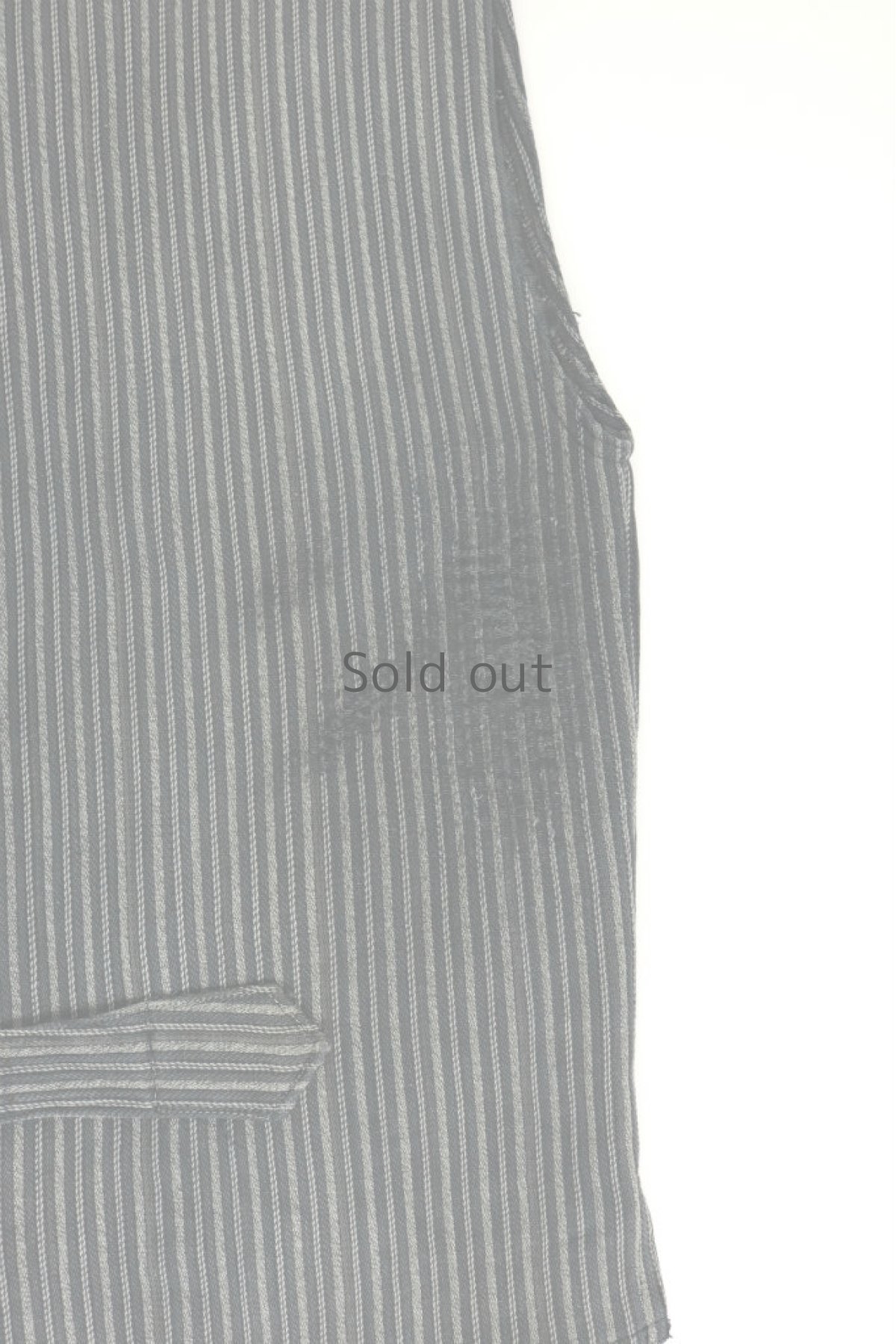 画像6: 【フランス】手作りされたコットンピケストライプのジレ (6)