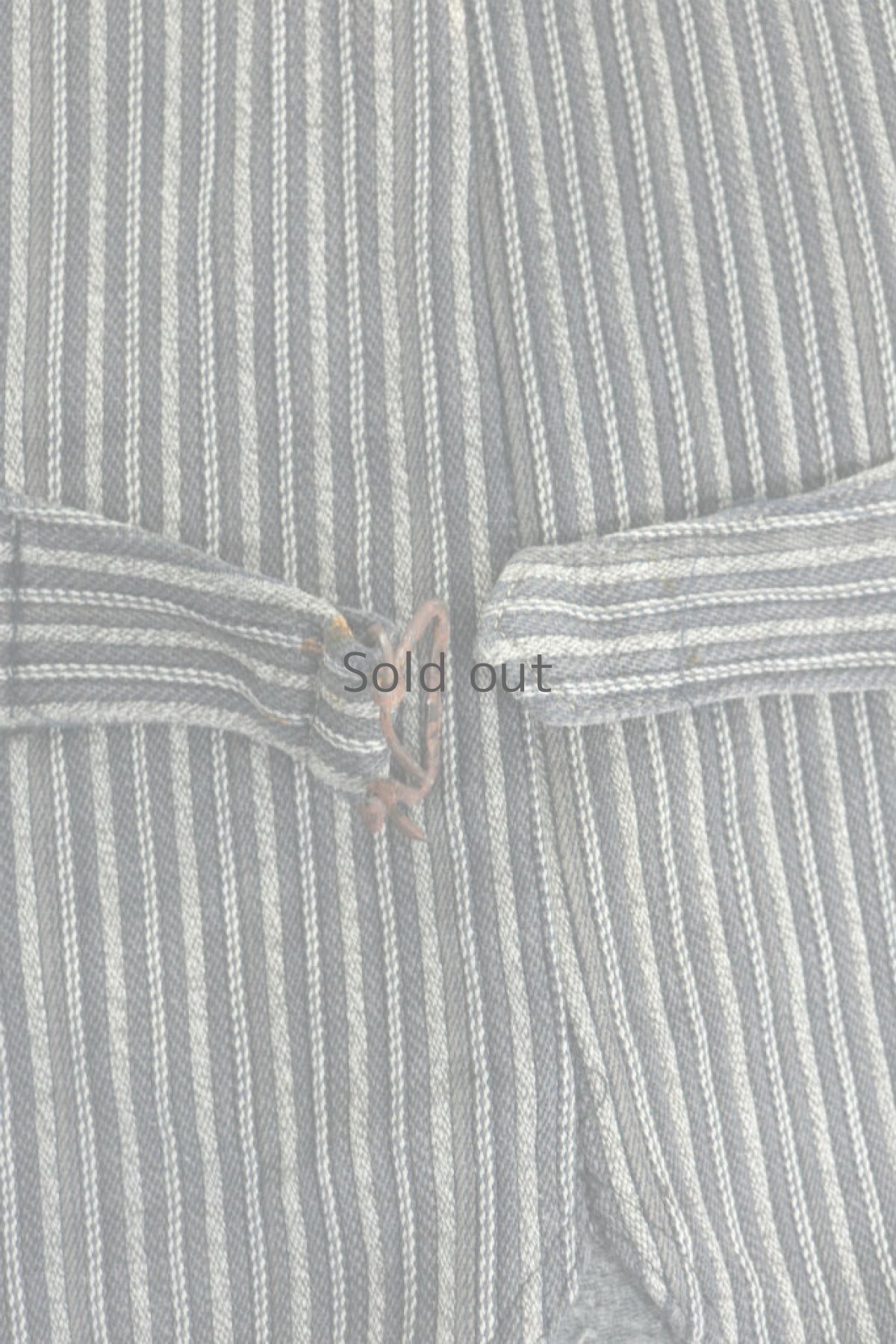 画像8: 【フランス】手作りされたコットンピケストライプのジレ (8)