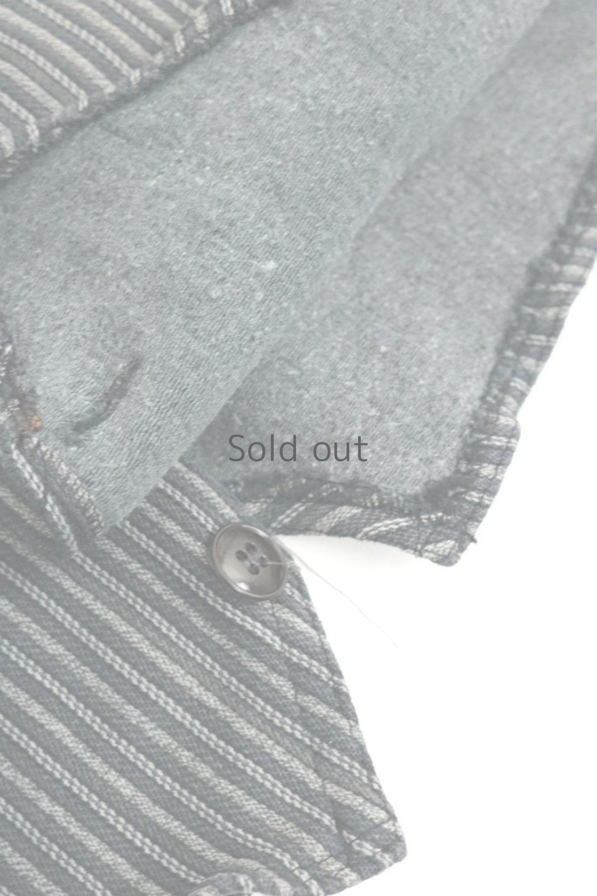 画像5: 【フランス】手作りされたコットンピケストライプのジレ (5)