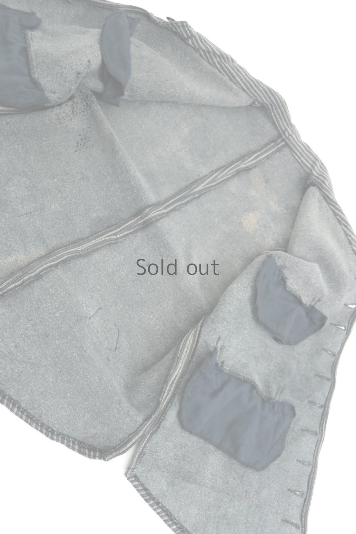 画像9: 【フランス】手作りされたコットンピケストライプのジレ (9)