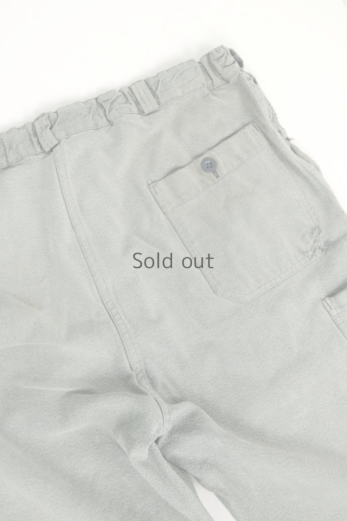 画像9: 【MITSUGU SASAKI】ビンテージ×リメイク　スイス軍のパッチワーク　ミリタリーパンツ（グレーグリーン） (9)