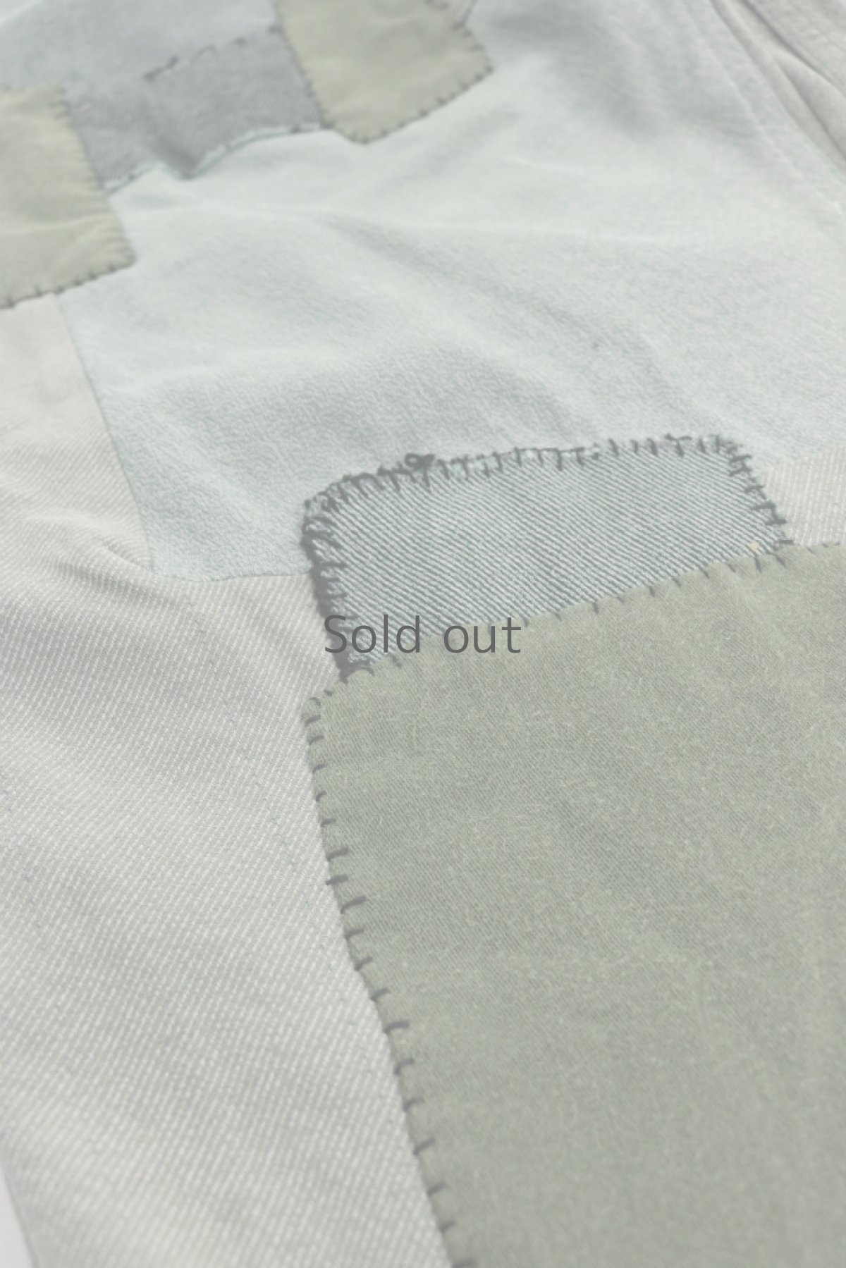 画像7: 【MITSUGU SASAKI】ビンテージ×リメイク　スイス軍のパッチワーク　ミリタリーパンツ（グレーグリーン） (7)