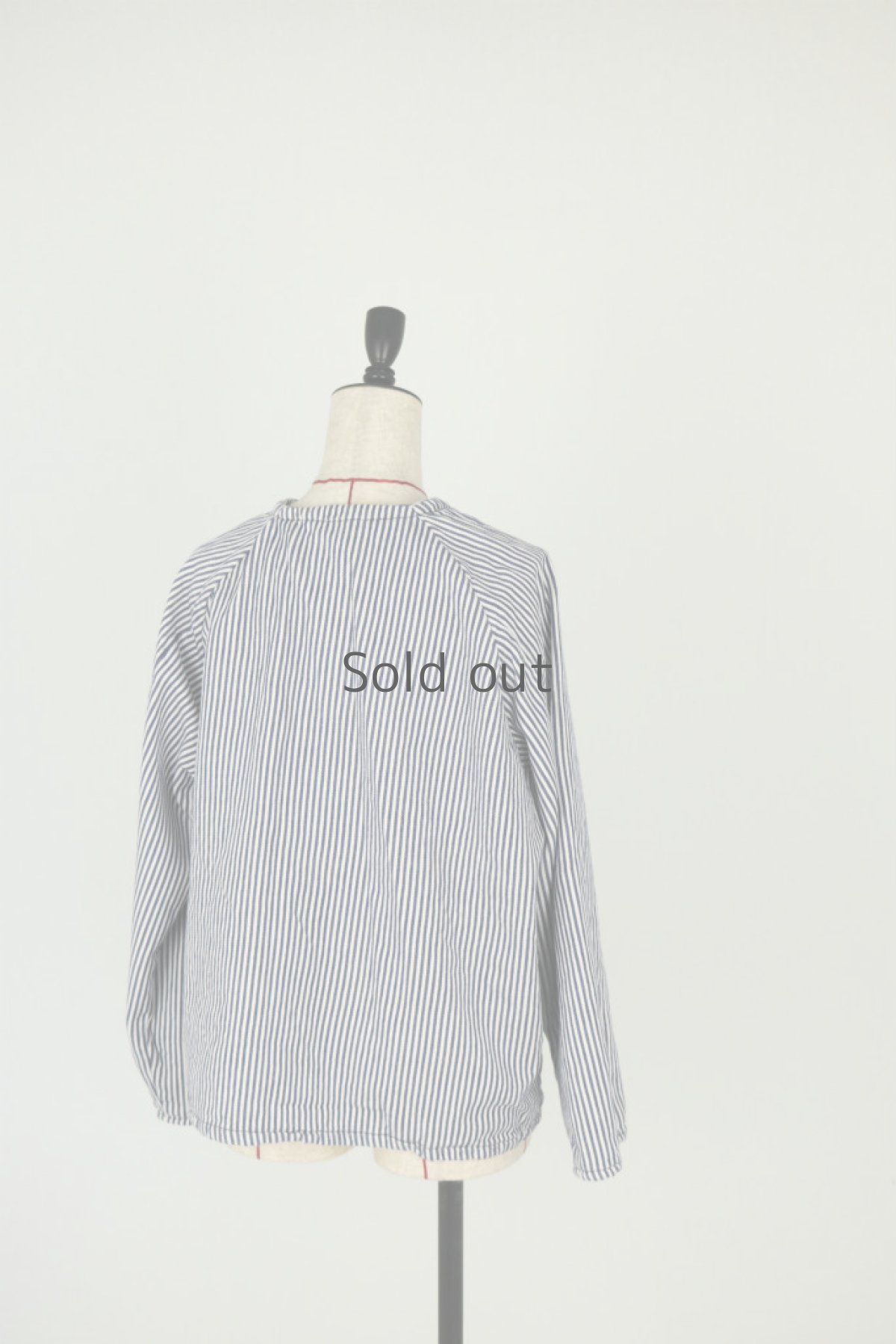 画像10: 【ドイツ】ビンテージ　フィッシャーマンズ　スモックシャツ（裏起毛/ストライプ/小さめ） (10)