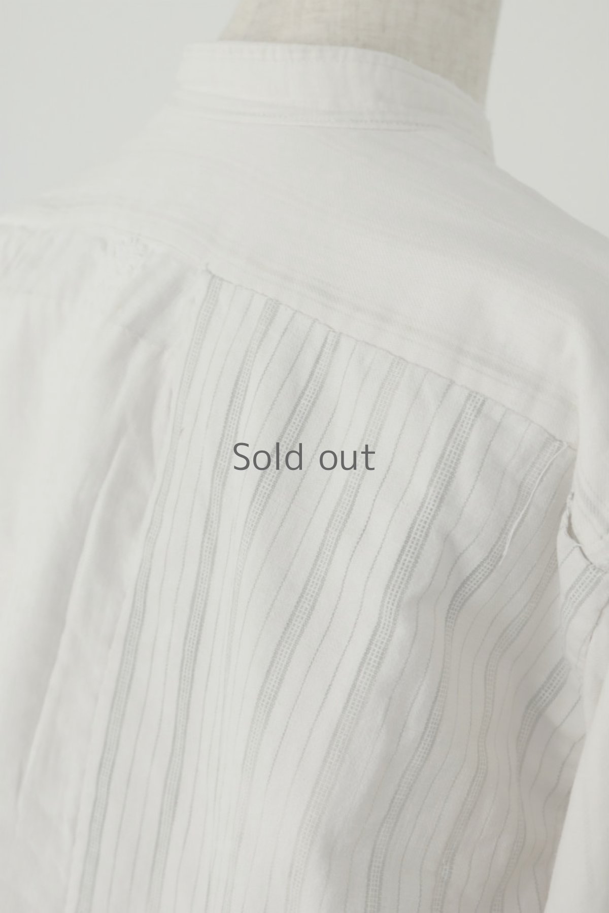 画像9: 【MITSUGU SASAKI】ビンテージリメイク　パッチワーク ホワイトファーマーズスモック(au Peppoquet) (9)