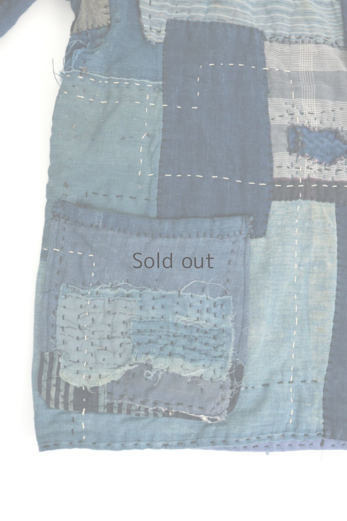 画像4: 【SUPER BORO BORO】襤褸古布　リメイク　スーパーボロボロジャケット(Part 2) (4)