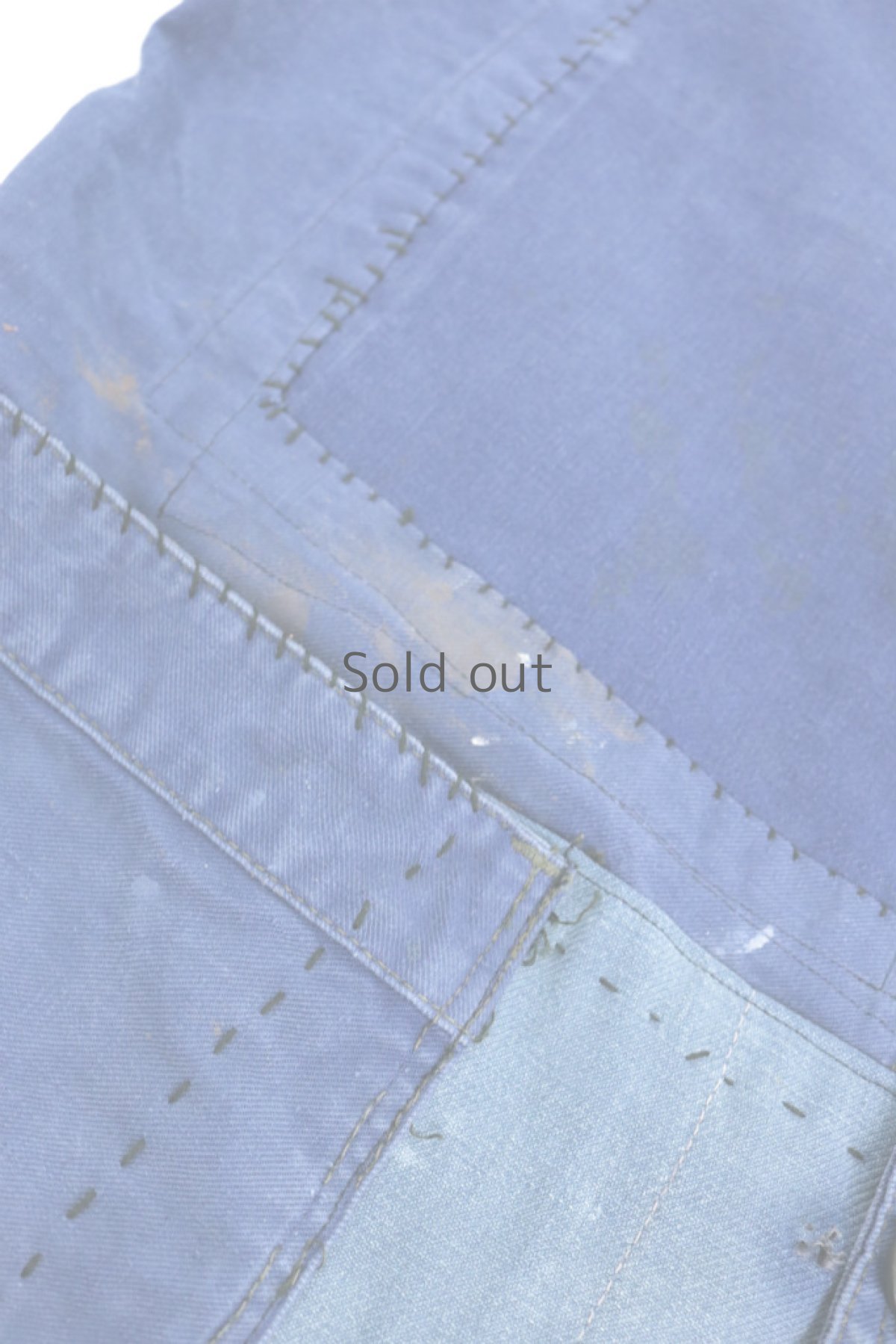 画像4: 【MITSUGU SASAKI】ビンテージリメイク　パッチワーク　コットンツイルワークジャケット (4)