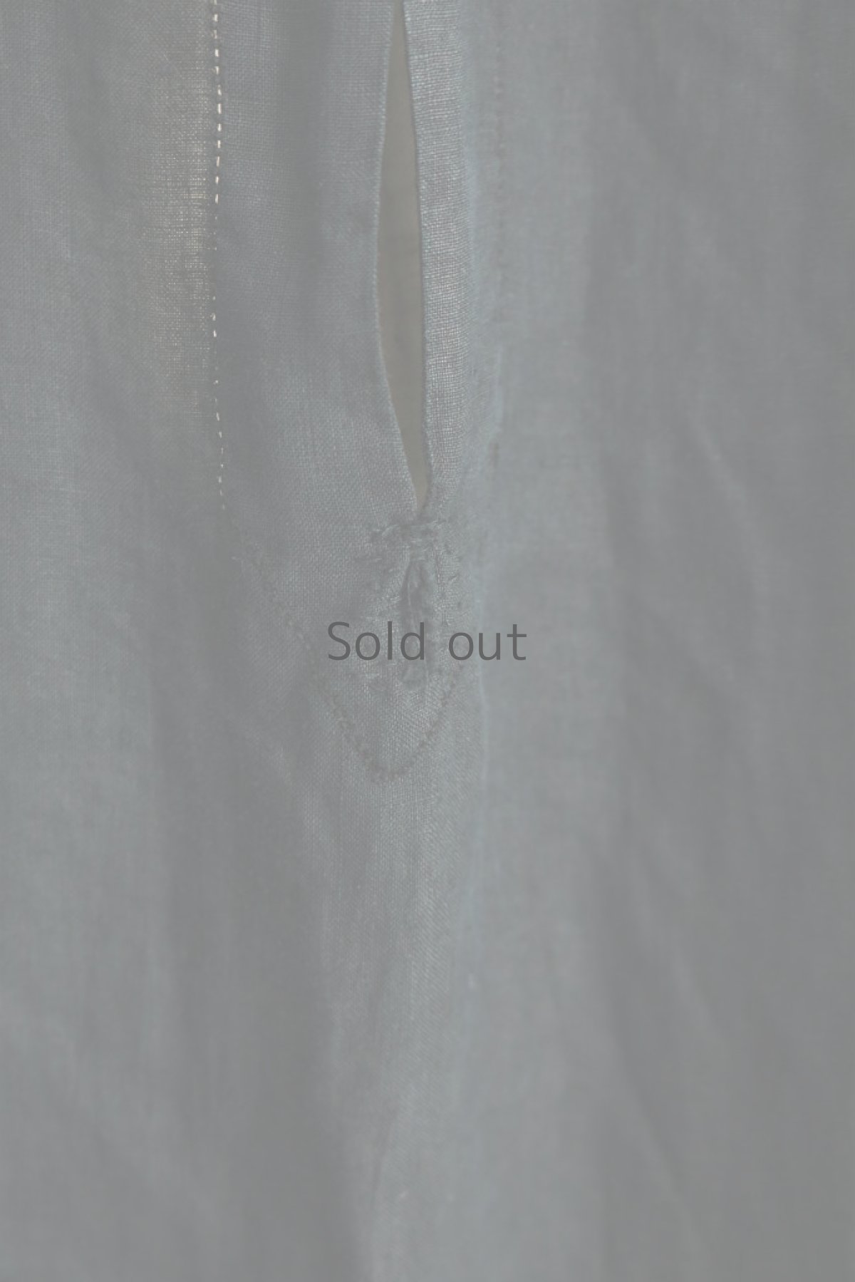 画像9: 【フランス】アンティークリネン×染め 20世紀初頭の教会用ロングスモックドレス(黒) (9)