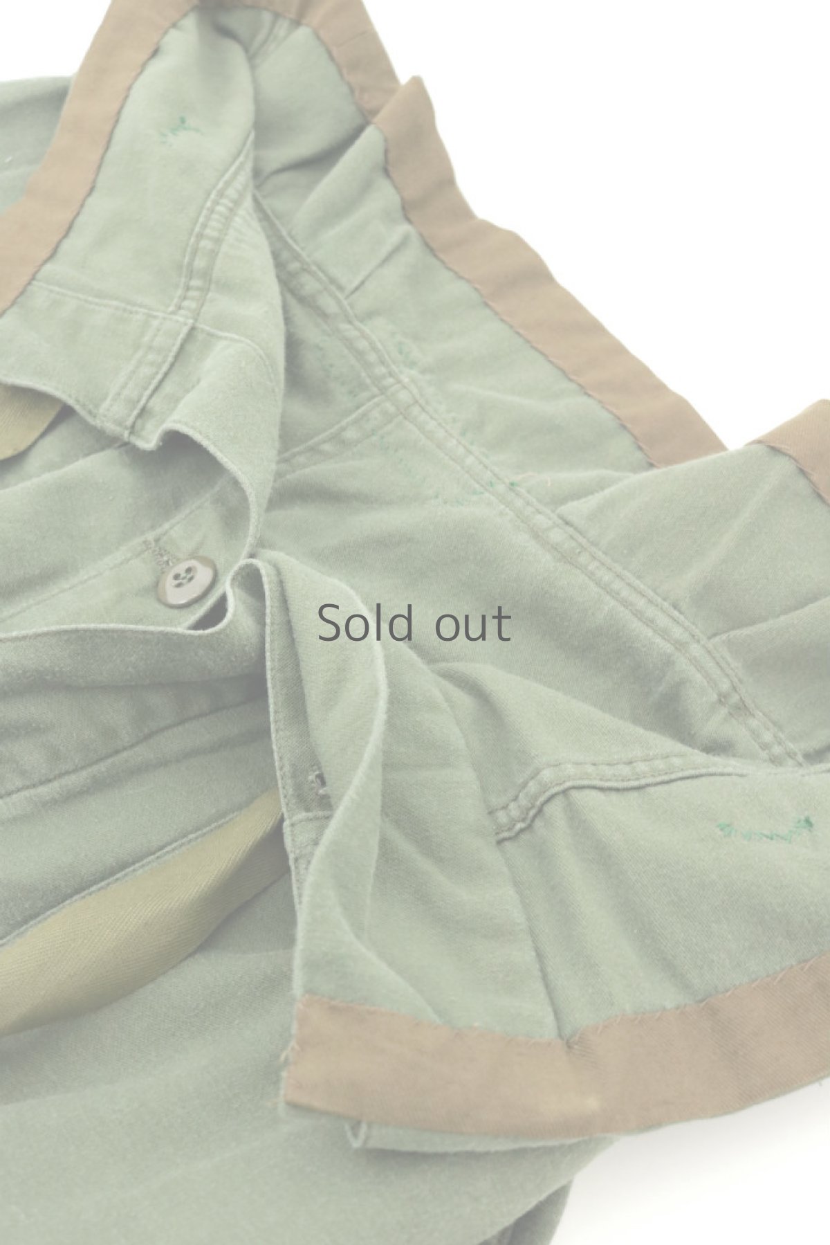 画像17: 【MITSUGU SASAKI】ビンテージリメイク　ハイウエスト　ミリタリースカート (17)