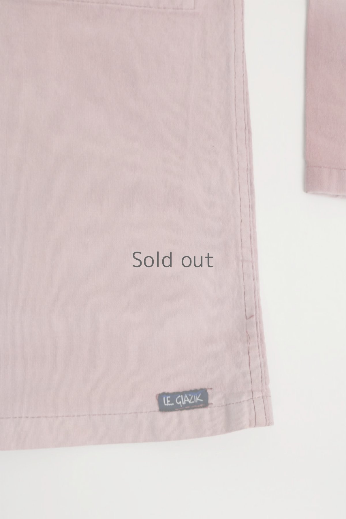 画像4: 【フランス】ビンテージ　セーラーワークシャツ（Le Glazik/サーモンピンク） (4)