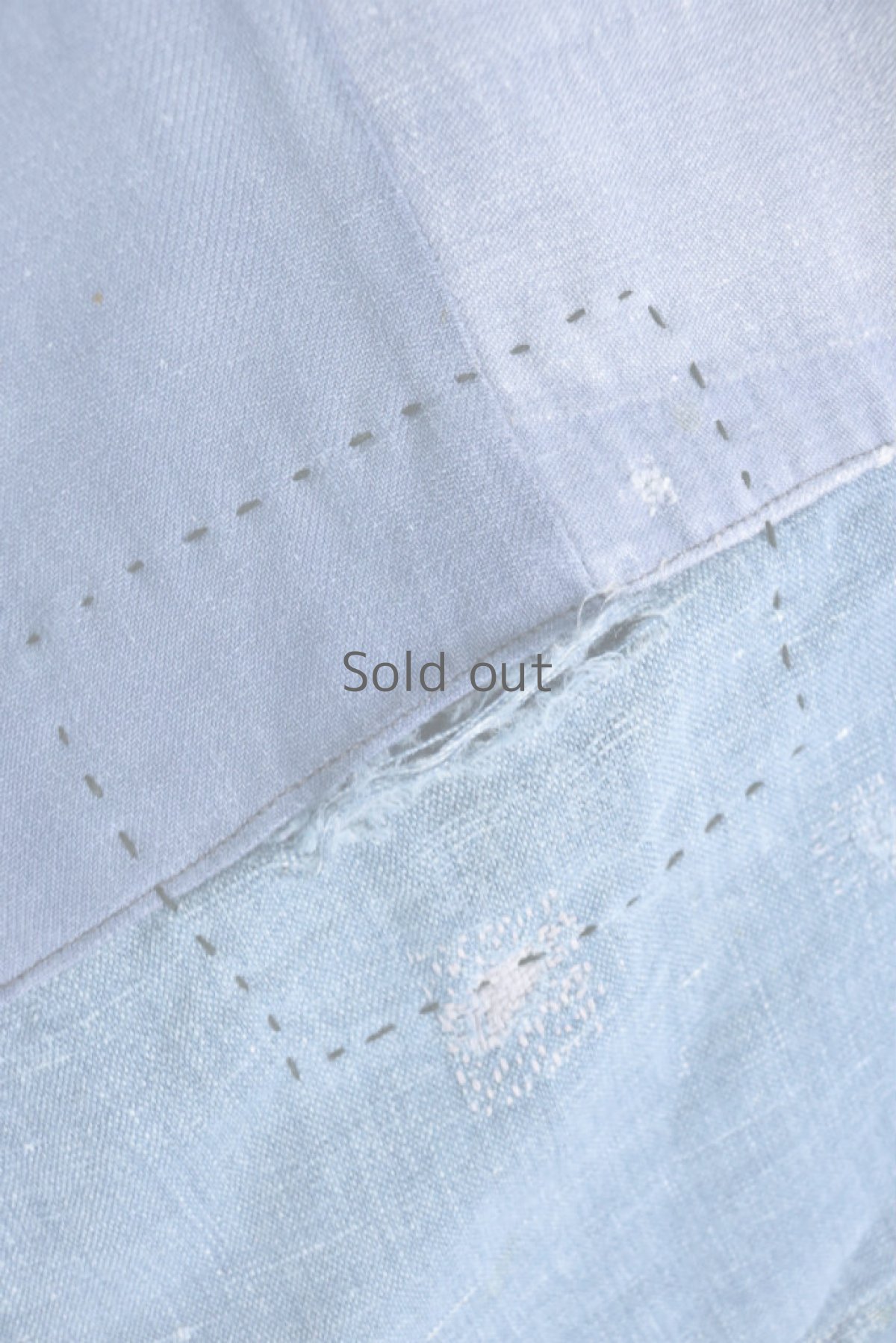 画像5: 【佐々木印】ビンテージリメイク パッチワーク インディゴコットンエプロン (5)