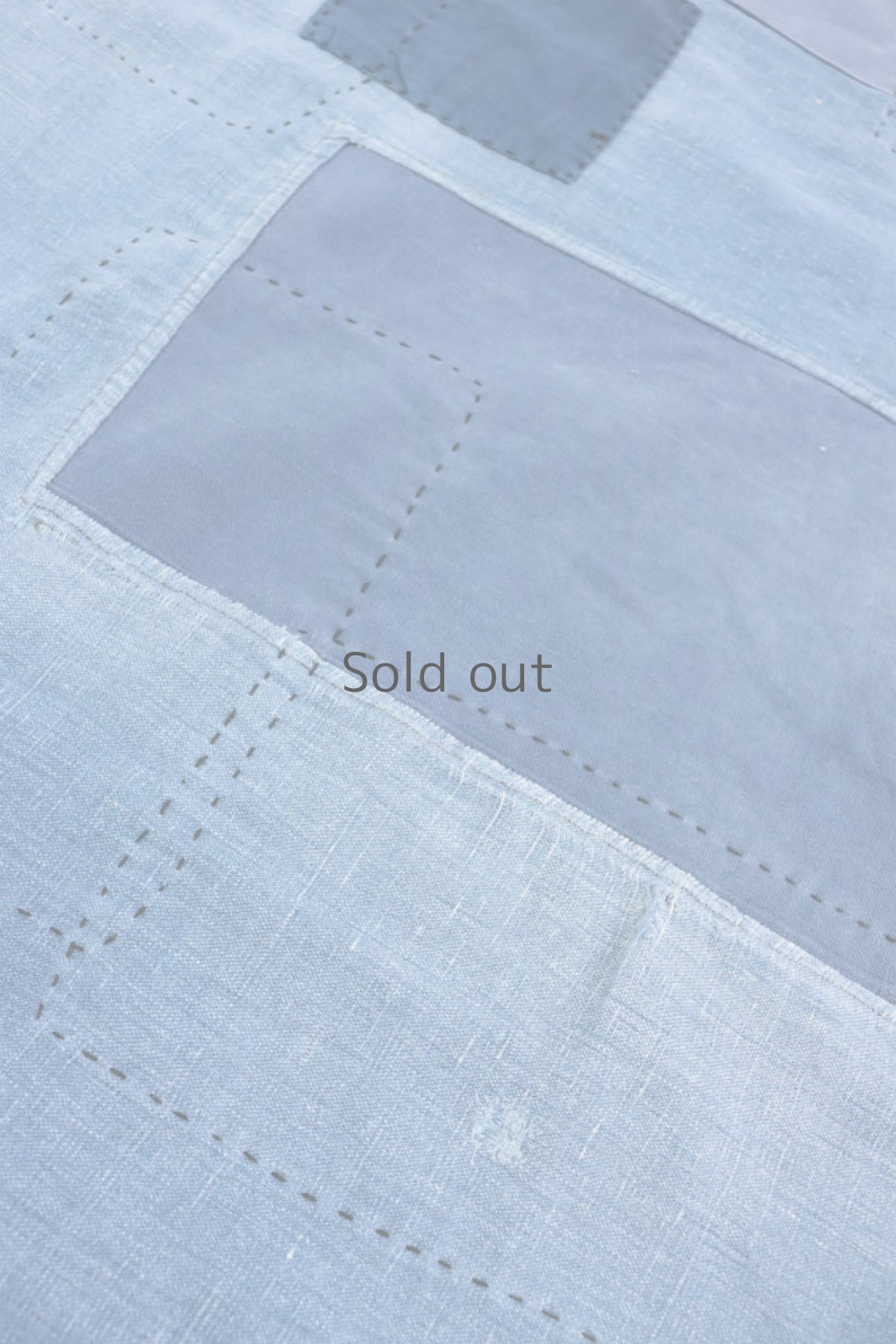 画像3: 【佐々木印】ビンテージリメイク パッチワーク インディゴコットンエプロン (3)