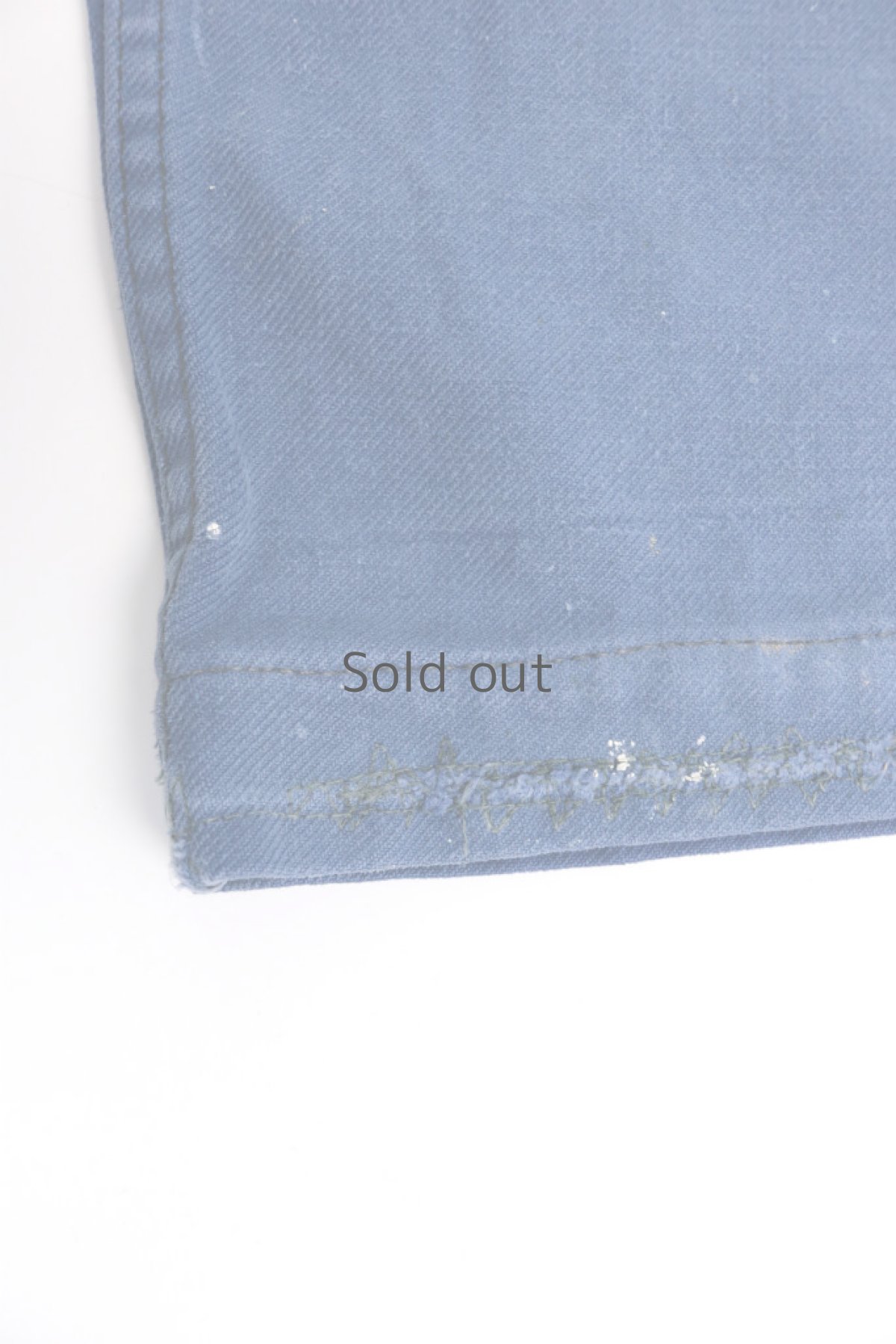 画像6: 【MITSUGU SASAKI】ビンテージ×リメイク　パッチワーク　ワークパンツ(ペンキ汚れ） (6)