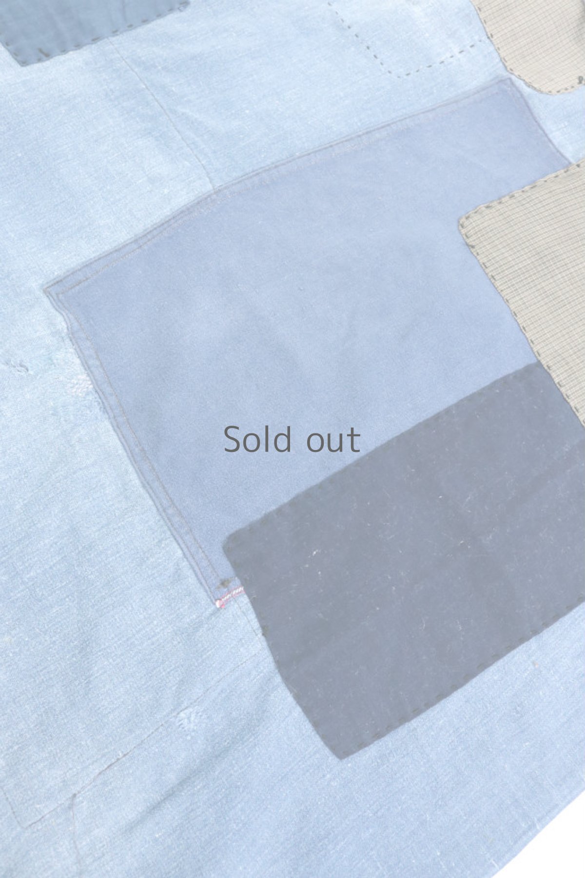 画像7: 【佐々木印】ビンテージリメイク パッチワーク インディゴコットンエプロン (7)