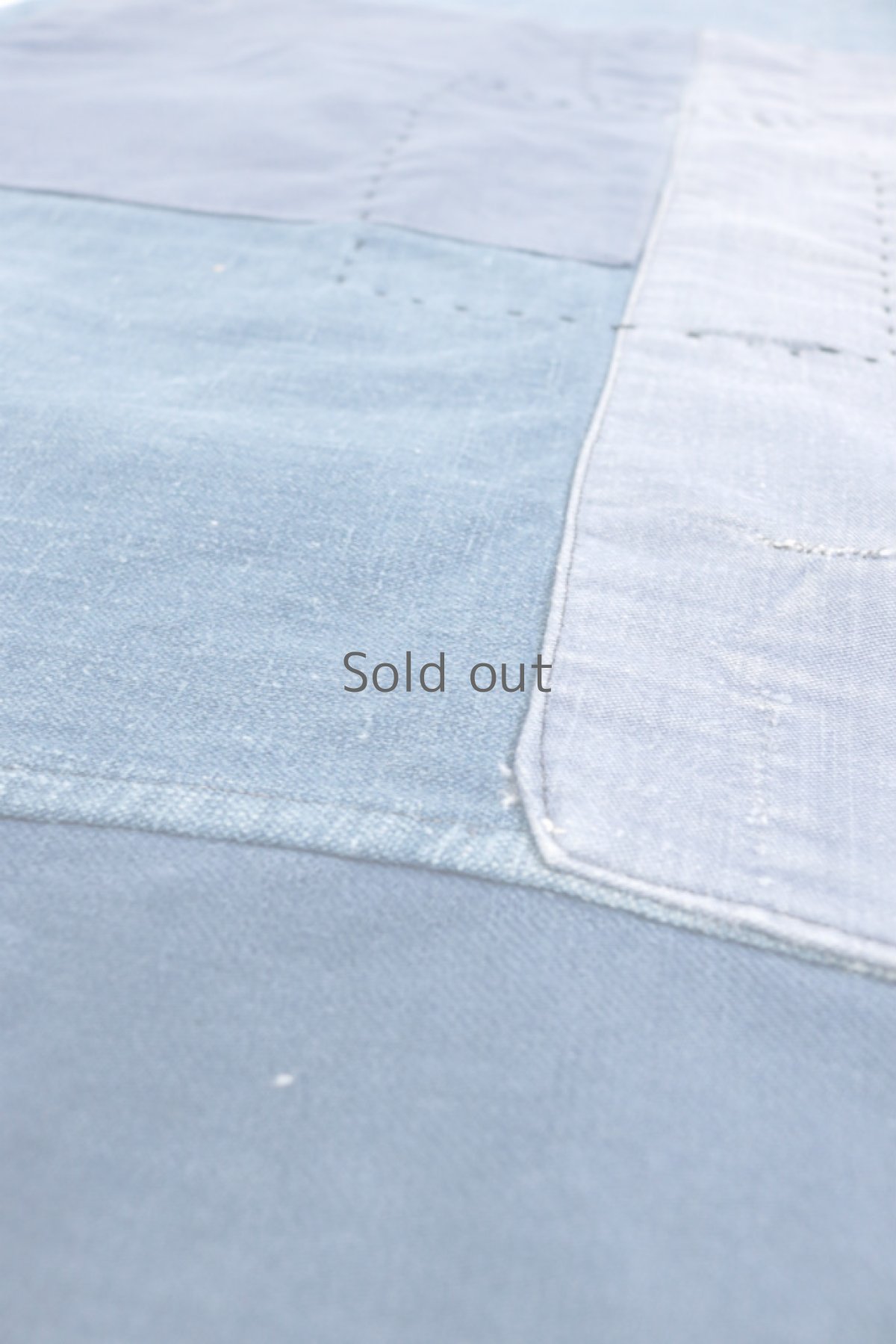 画像4: 【佐々木印】ビンテージリメイク パッチワーク インディゴコットンエプロン (4)