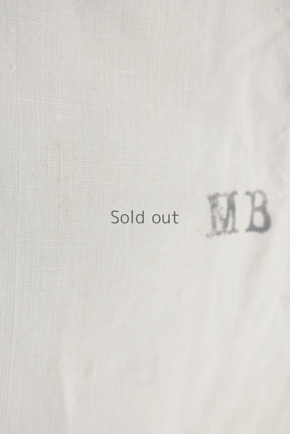 画像9: 【フランス】1900年代 アンティークリネン ローブ(イニシャルスタンプ/MB) (9)