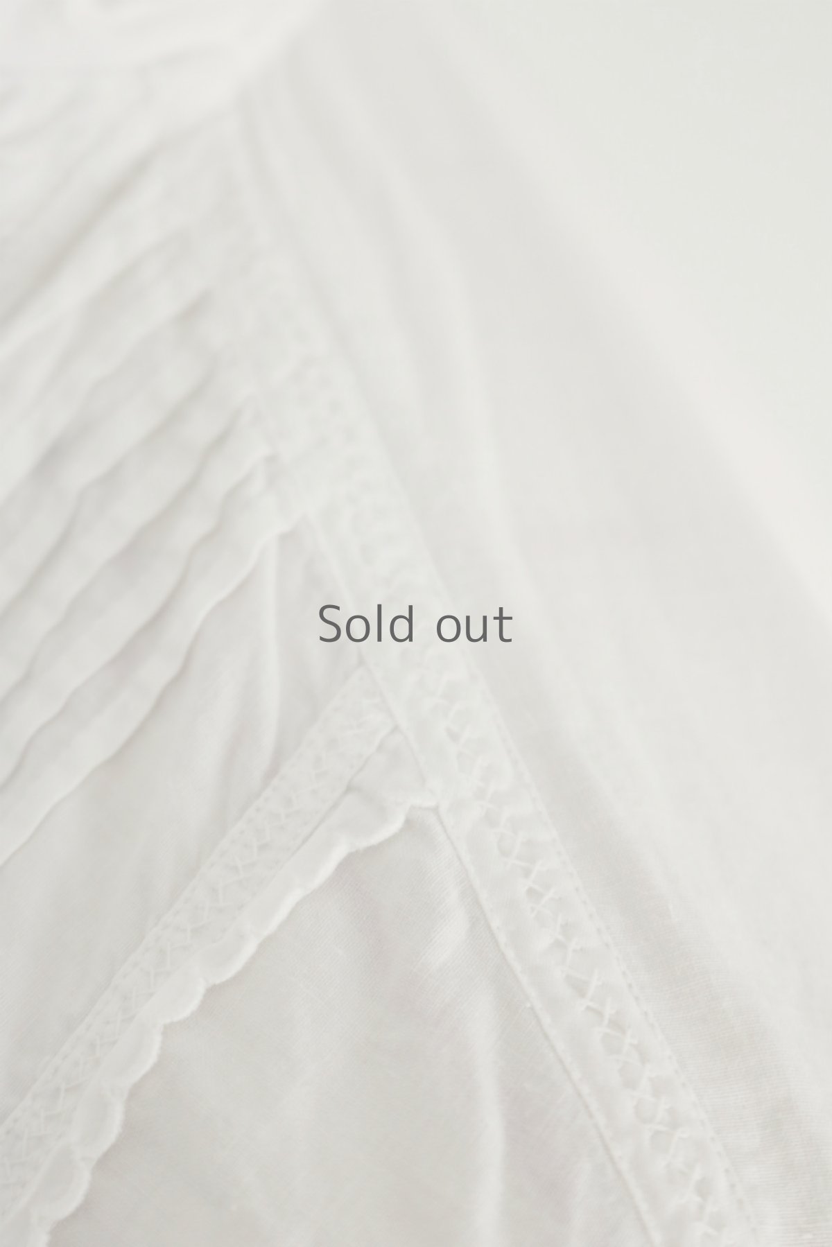 画像9: 【フランス】アンティークコットン　ボリュームスリーブ　クラシックブラウス(白) (9)