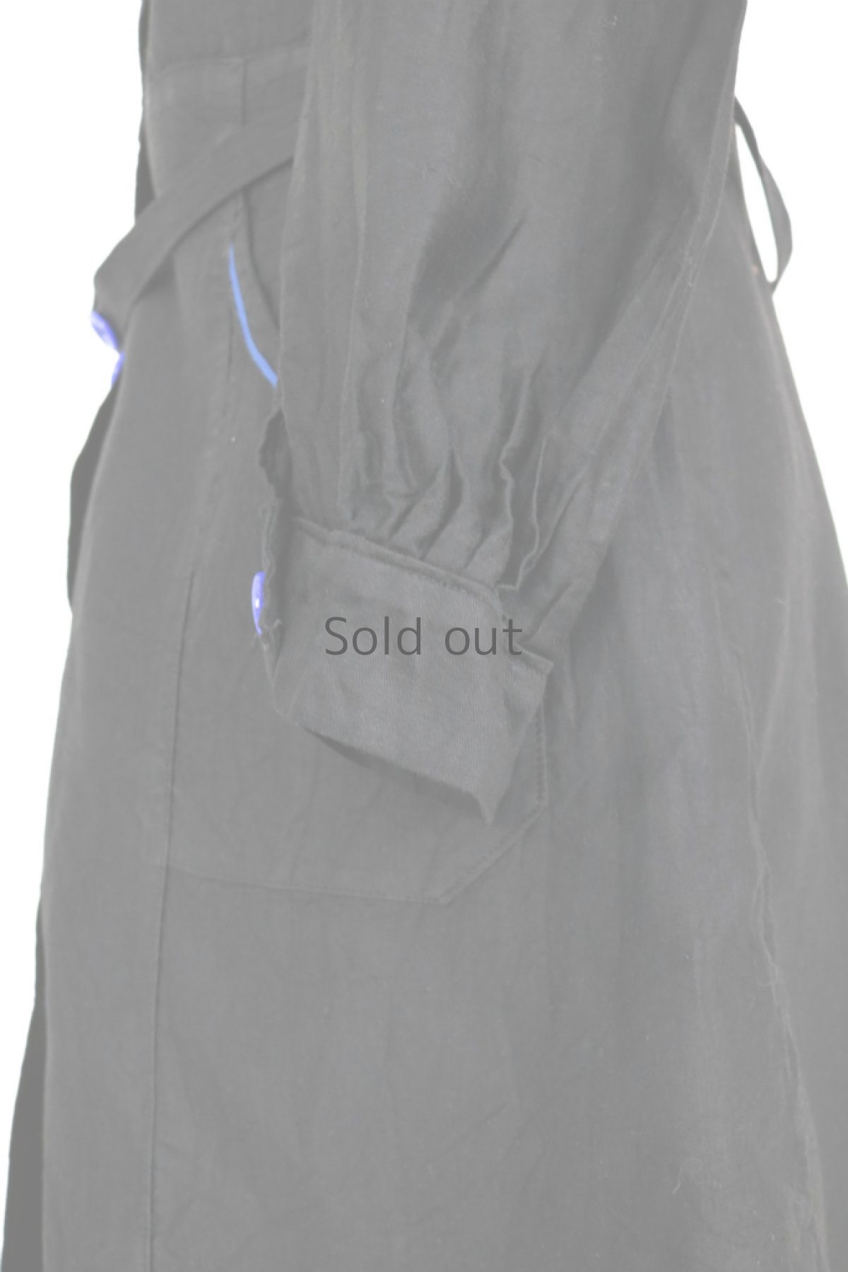 画像8: 【フランス】１９３０年代頃の女性用ブラックワークコート（小さめ） (8)