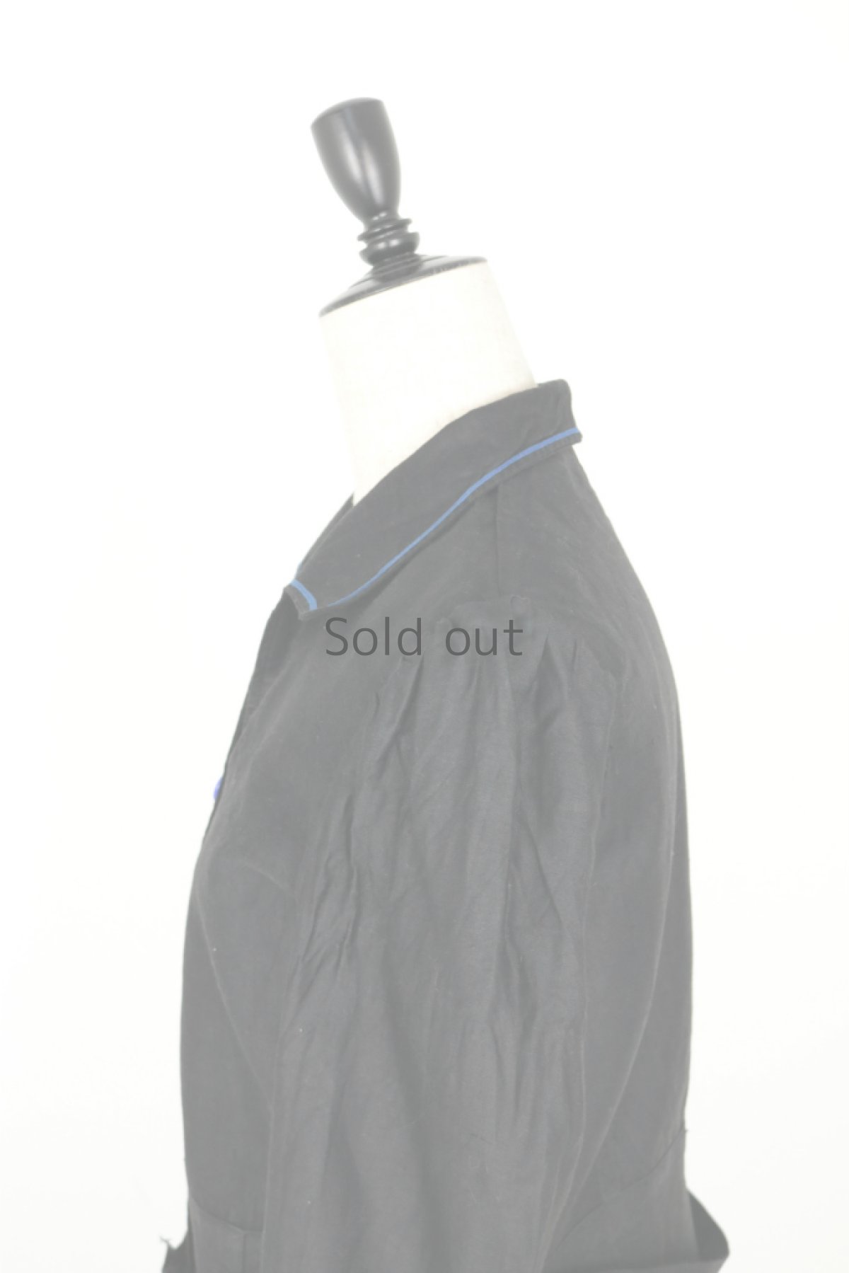 画像7: 【フランス】１９３０年代頃の女性用ブラックワークコート（小さめ） (7)