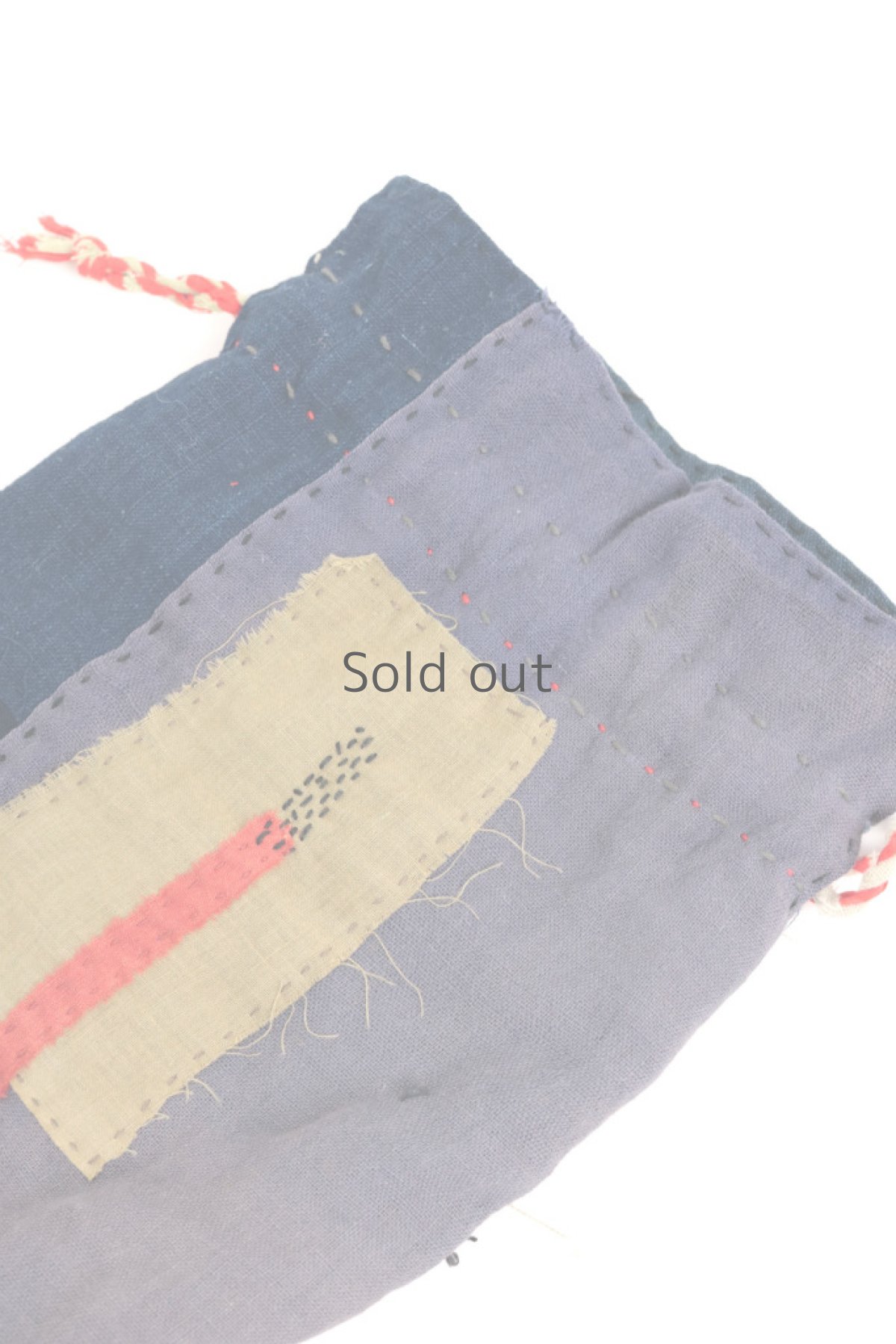 画像6: 【ササキチホ】古布　フリンジ　パッチワーク巾着 (6)