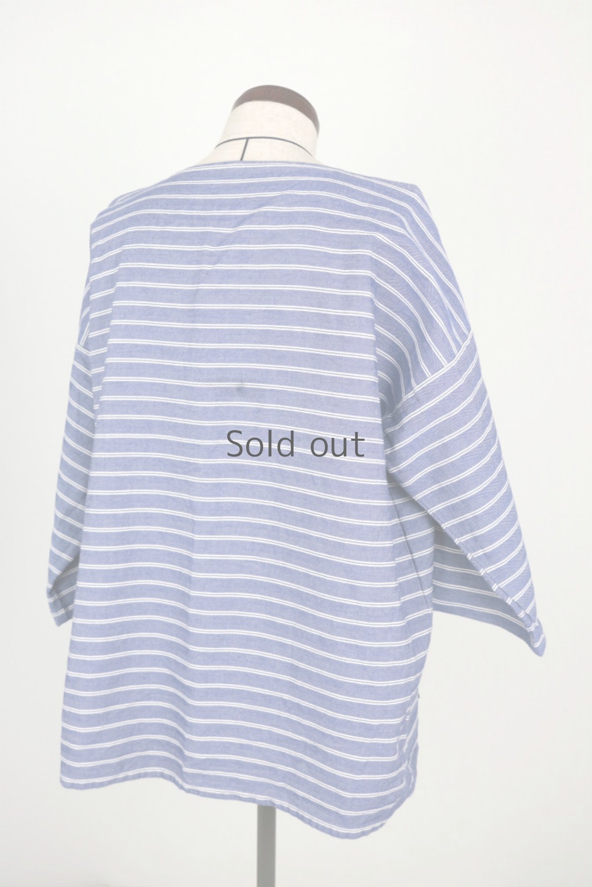 画像6: 【MITSUGU SASAKI】ビンテージリメイク　ビックシルエット　フィッシャーマンシャツ（特大） (6)