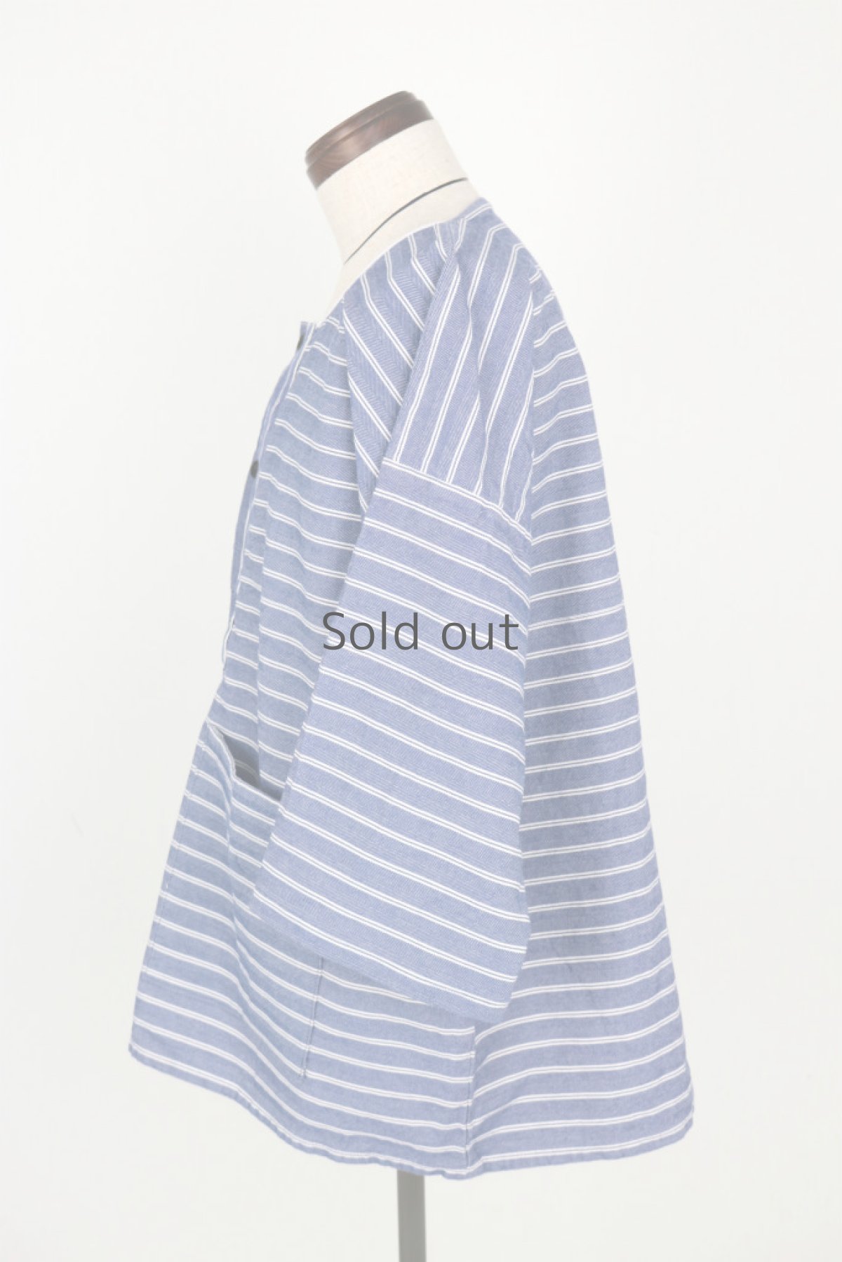 画像5: 【MITSUGU SASAKI】ビンテージリメイク　ビックシルエット　フィッシャーマンシャツ（特大） (5)