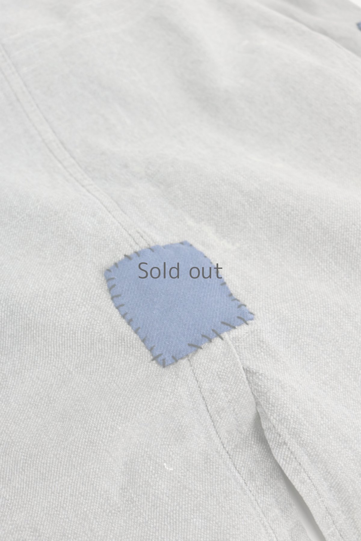 画像14: 【MITSUGU SASAKI】ビンテージリメイク　ブルーパッチワーク　黒シャンアトリエコート（VETRA） (14)