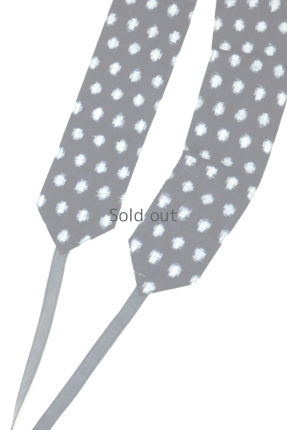 画像2: 【ササキチホ】藍染古布　ウエストマーク　帯ベルト（ゆきんこ絣） (2)