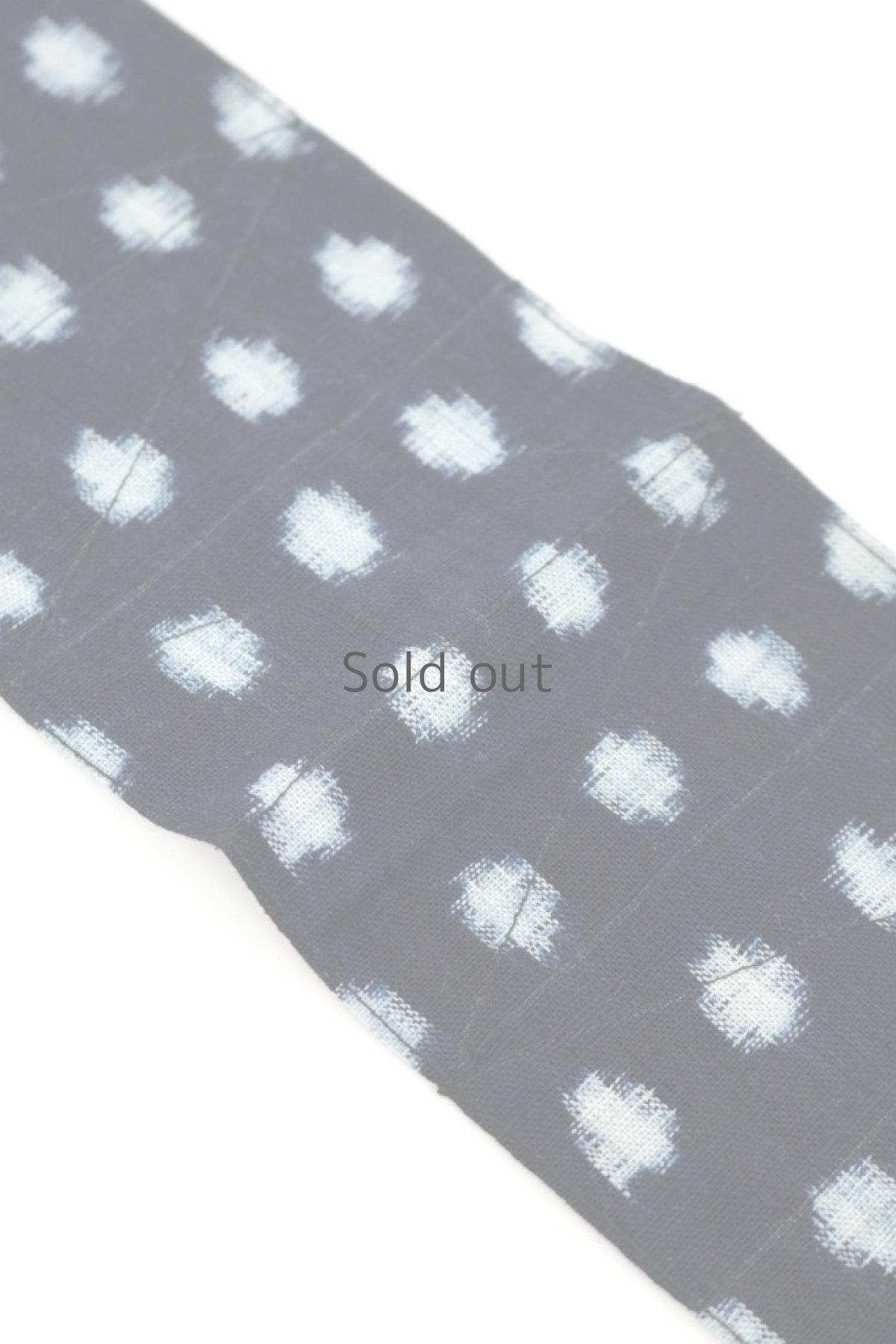 画像3: 【ササキチホ】藍染古布　ウエストマーク　帯ベルト（ゆきんこ絣） (3)