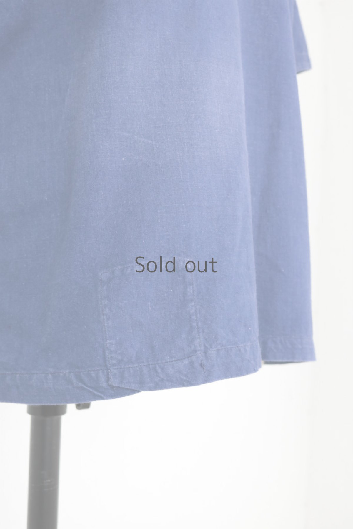 画像5: 【フランス】1950年代頃のブルーコットン　半袖ワークシャツ (5)